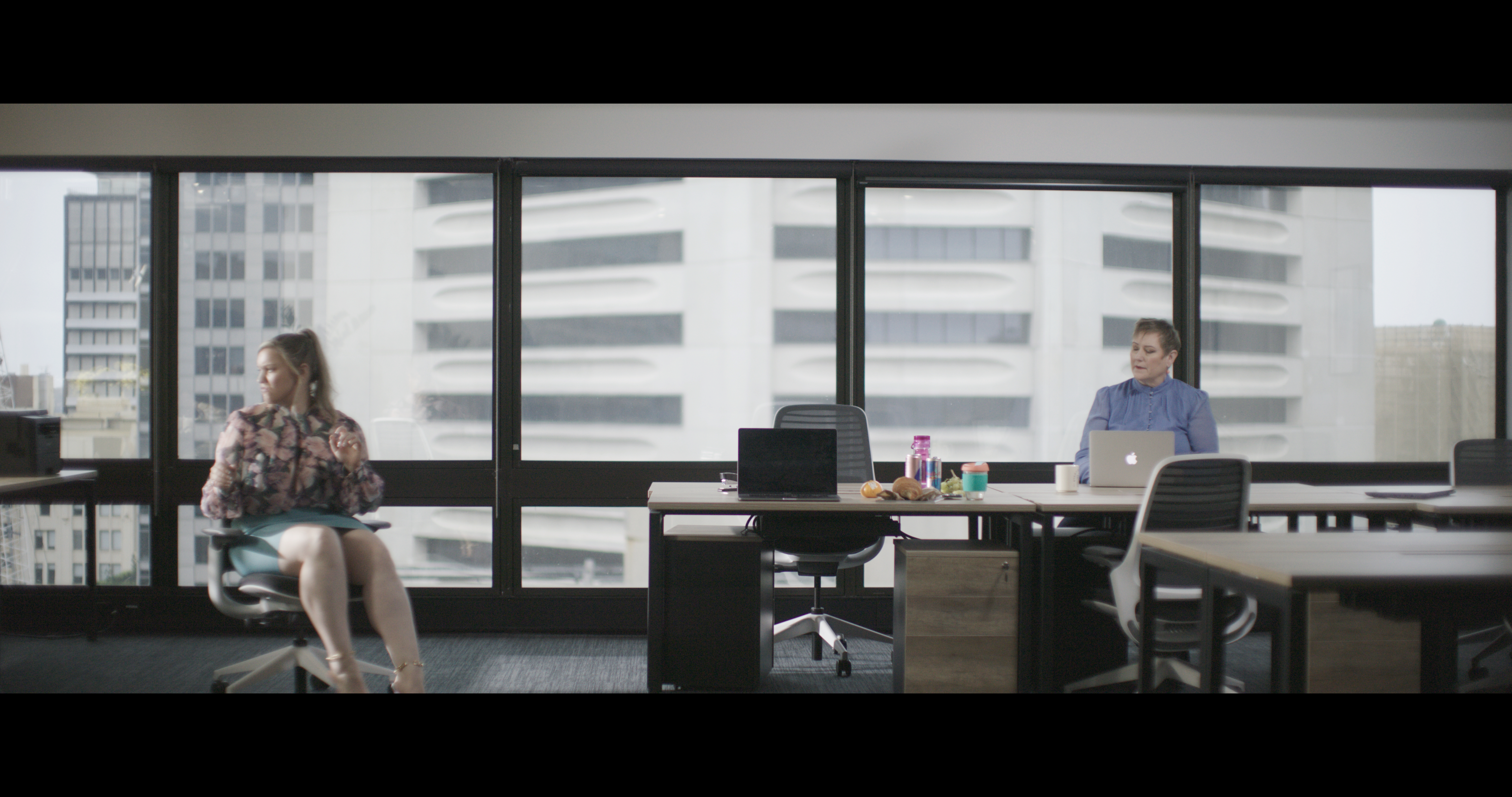 Anna Breckon & Nat Randall, <em>Piece of Work,</em> 2022, three-channel video, stereo sound, loop.