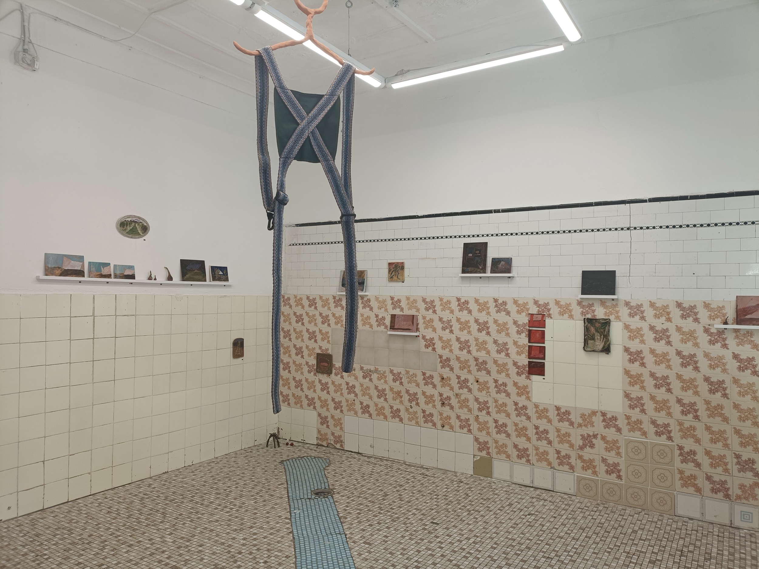 Installation view of Benita Laylim and Viola Nazario, Secret Cherry, 2024, Tiles Lewisham, Sydney. Photo courtesy of the gallery.