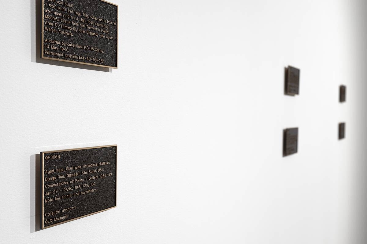 <p>Warraba Weatherall, <em>To know and possess</em> (detail), 2021–2025, bronze cast, image courtesy and © the artist</p>