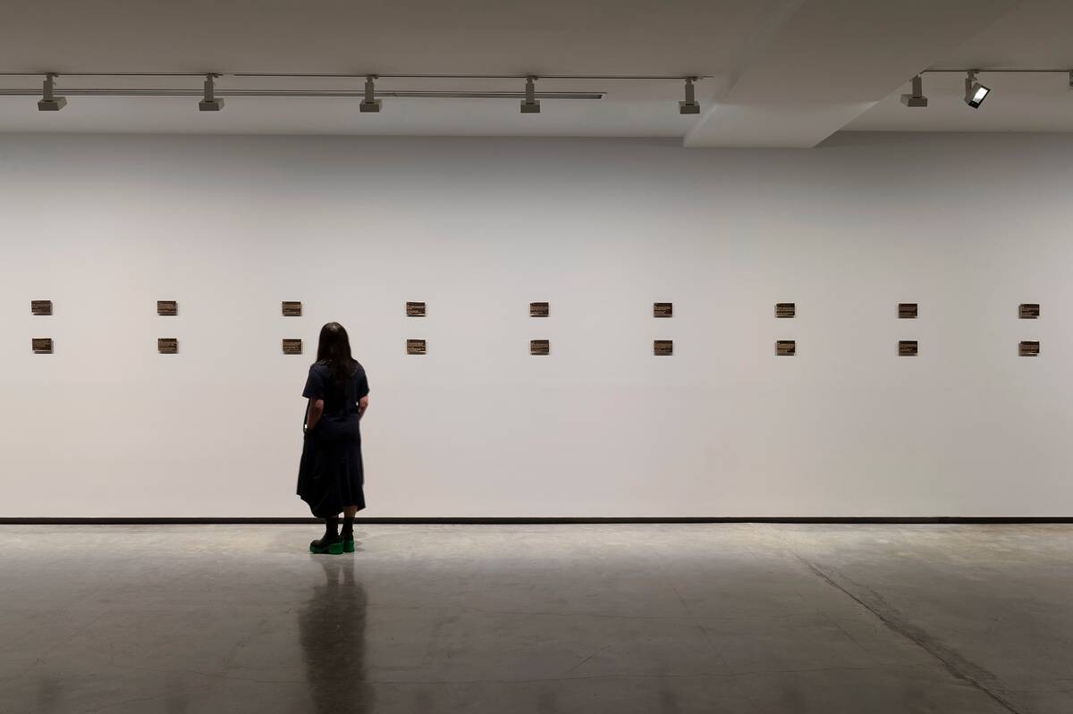 <p>Warraba Weatherall, <em>To know and possess</em>, 2021-2025, installation view, Museum of Contemporary Art Australia, Sydney, 2025, cast bronze, 30 parts: parts 1-10: Purchased 2022. Queensland Art Gallery | Gallery of Modern Art Foundation, Collection: Queensland Art Gallery | Gallery of Modern Art, part 11: Private Collection, image courtesy the artist and Museum of Contemporary Art Australia, photograph: Jessica Maurer</p>