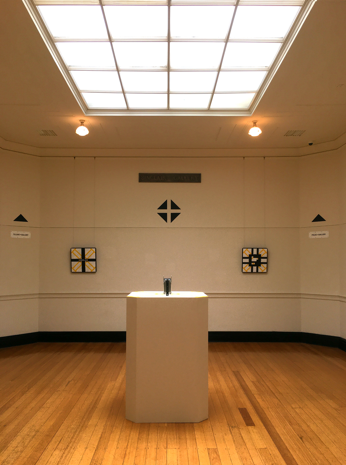Installation view of Peter Tyndall, SINCLAIR+GALLERY, Castlemaine Art Museum. Photo: Ian Hill.