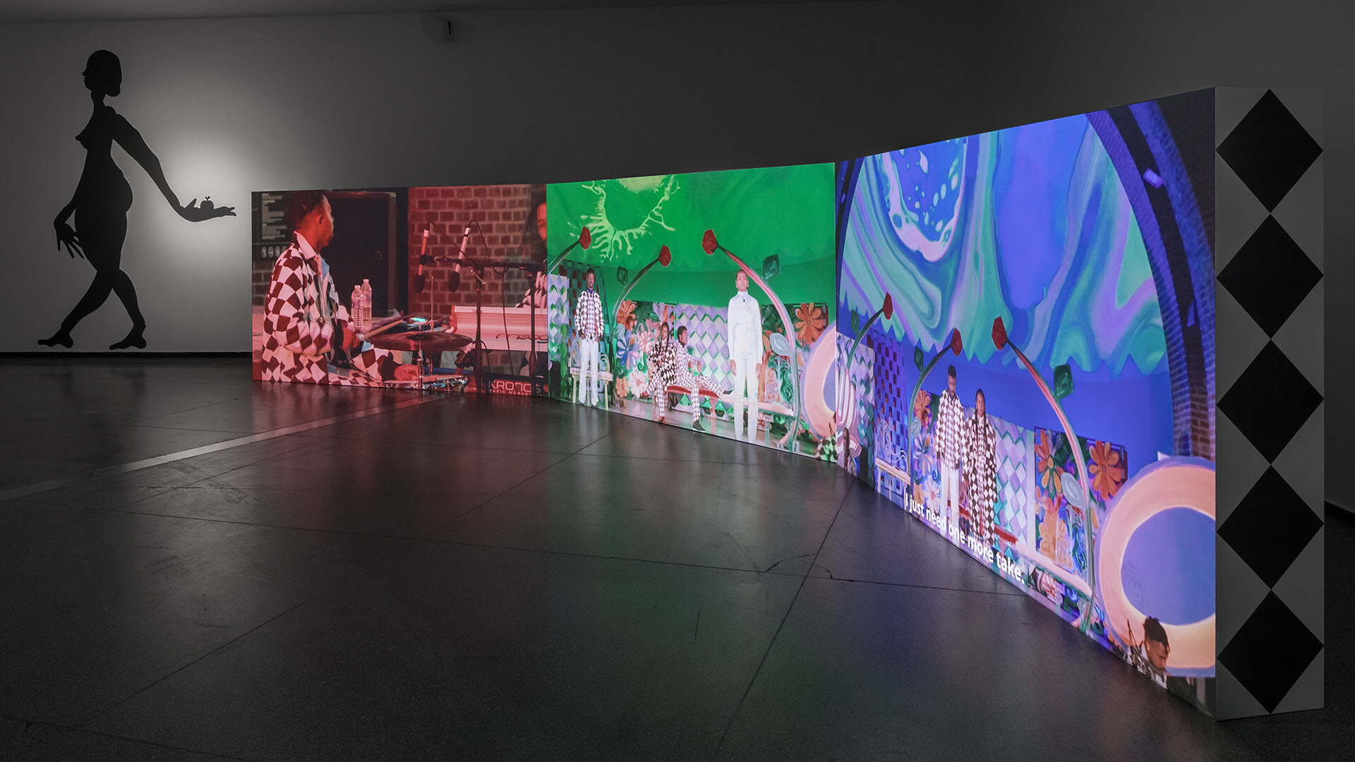 <p>Tschabalala Self, <em>The Bigger Picture </em>2024, installation view, Australian Centre for Contemporary Art, Melbourne, 2025. Courtesy the artist, Pilar Corrias, London, Galerie Eva Presenhuber, Zurich / Vienna and Petzel Gallery, New York. Photograph: Andrew Curtis.</p>