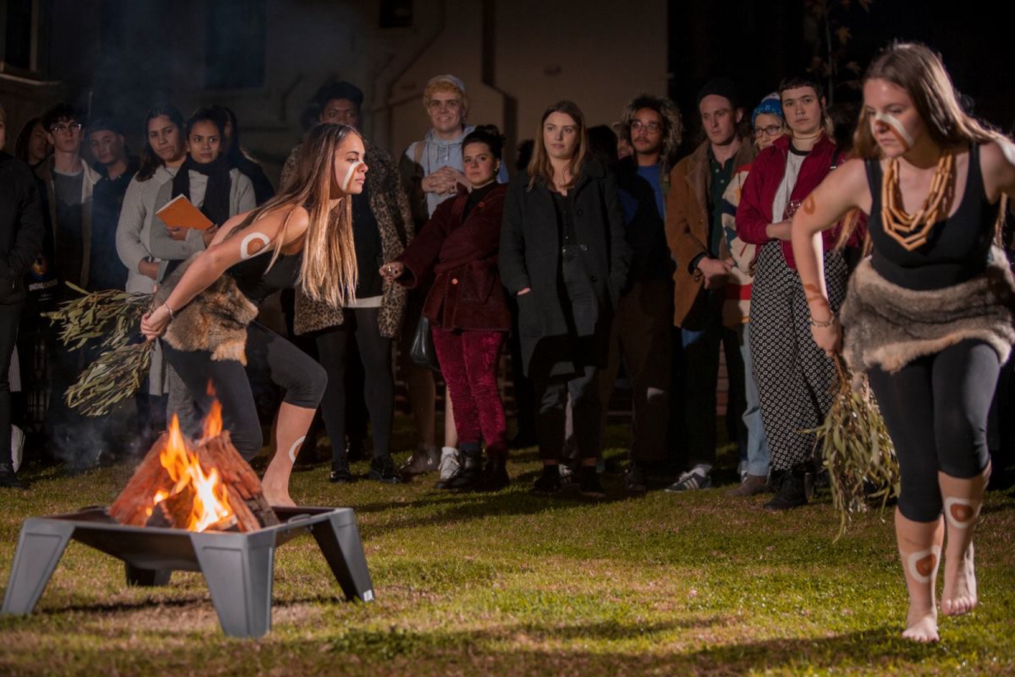 Opening night of <em>Sky Country</em>, image credit: Steven Rhall, sourced from <em>Blak Dot</em>