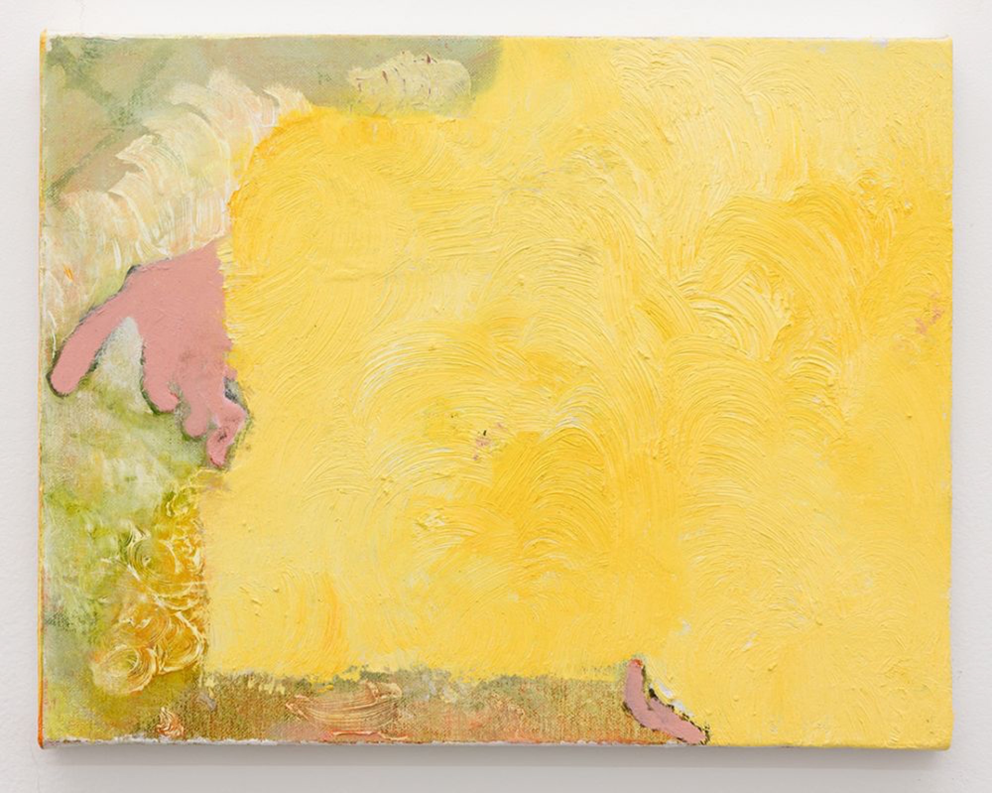 Kate Smith,<em>You can be Phillip Seymour Hoffman, or you can calm down</em>, 2017, oil and acrylic on linen, 35.5 x46cm. Photo credit: Andrew Curtis.