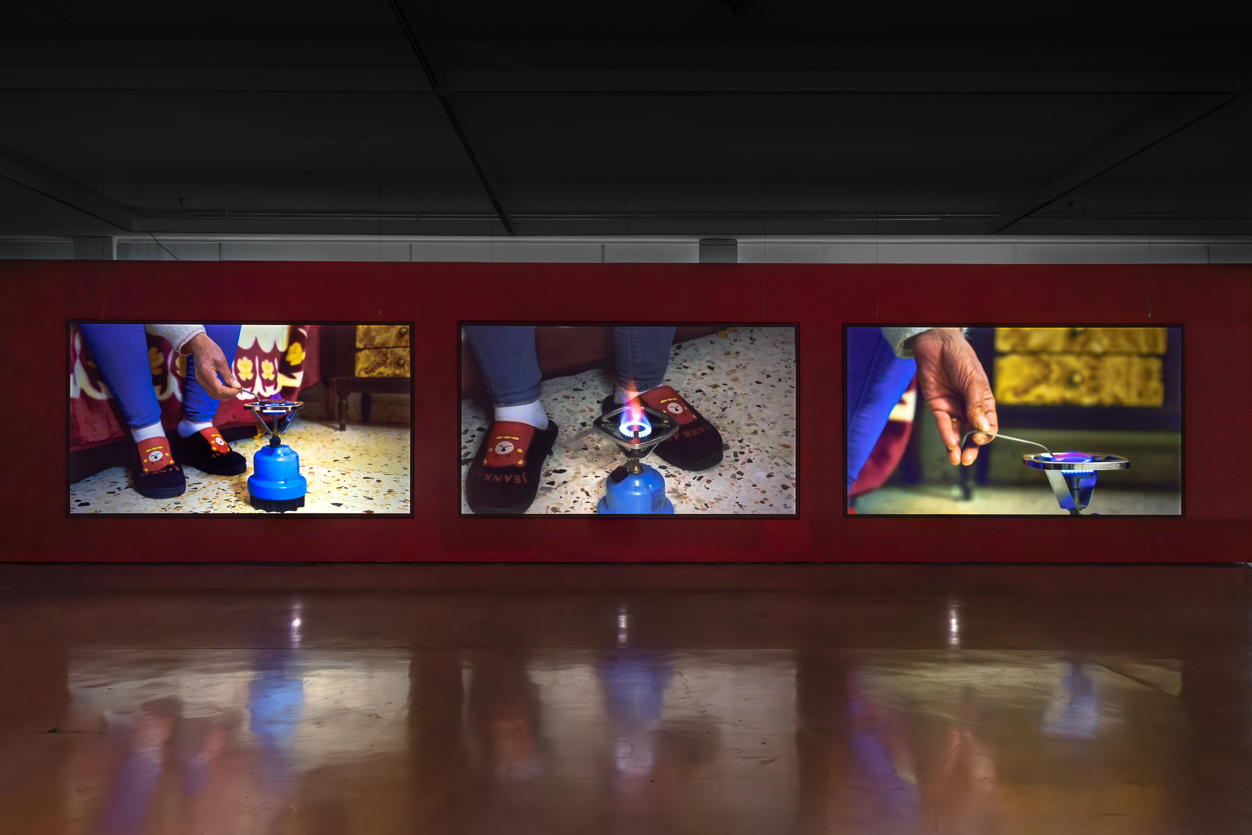 Installation view of Justine Youssef, <em>Somewhat Eternal</em>, UTS Gallery, 2023. Photo: Jacquie Manning