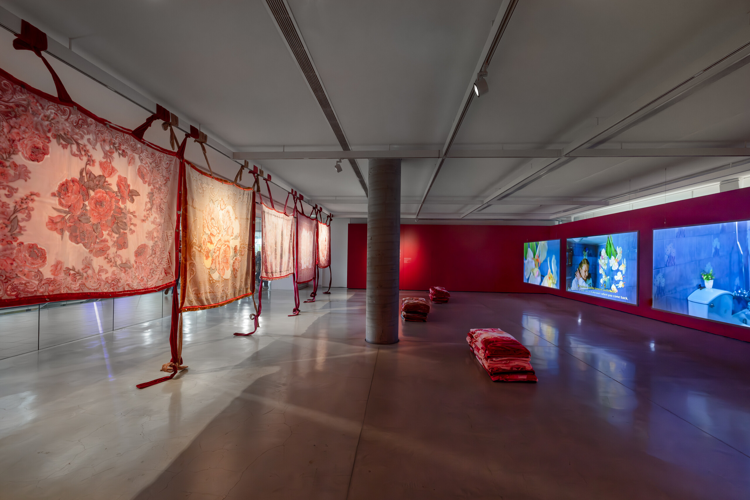 Installation view of Justine Youssef, <em>Somewhat Eternal</em>, UTS Gallery, 2023. Photo: Jacquie Manning