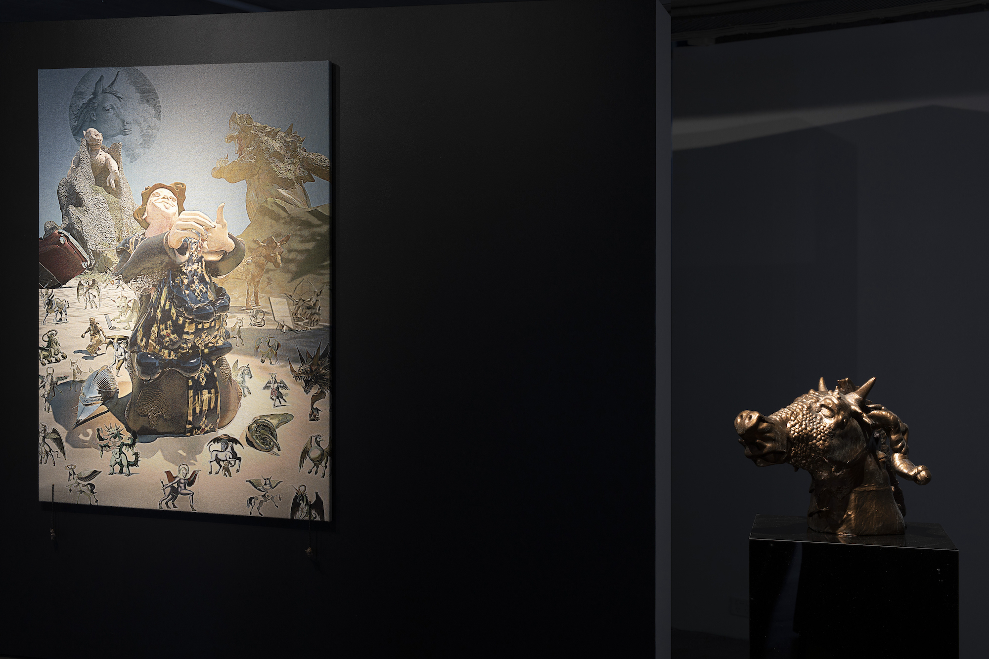 Installation view of Nicholas Aloisio-Shearer, <em>Fearless Simpleton</em>, Verge Gallery, 2023. Photo: Jessica Maurer