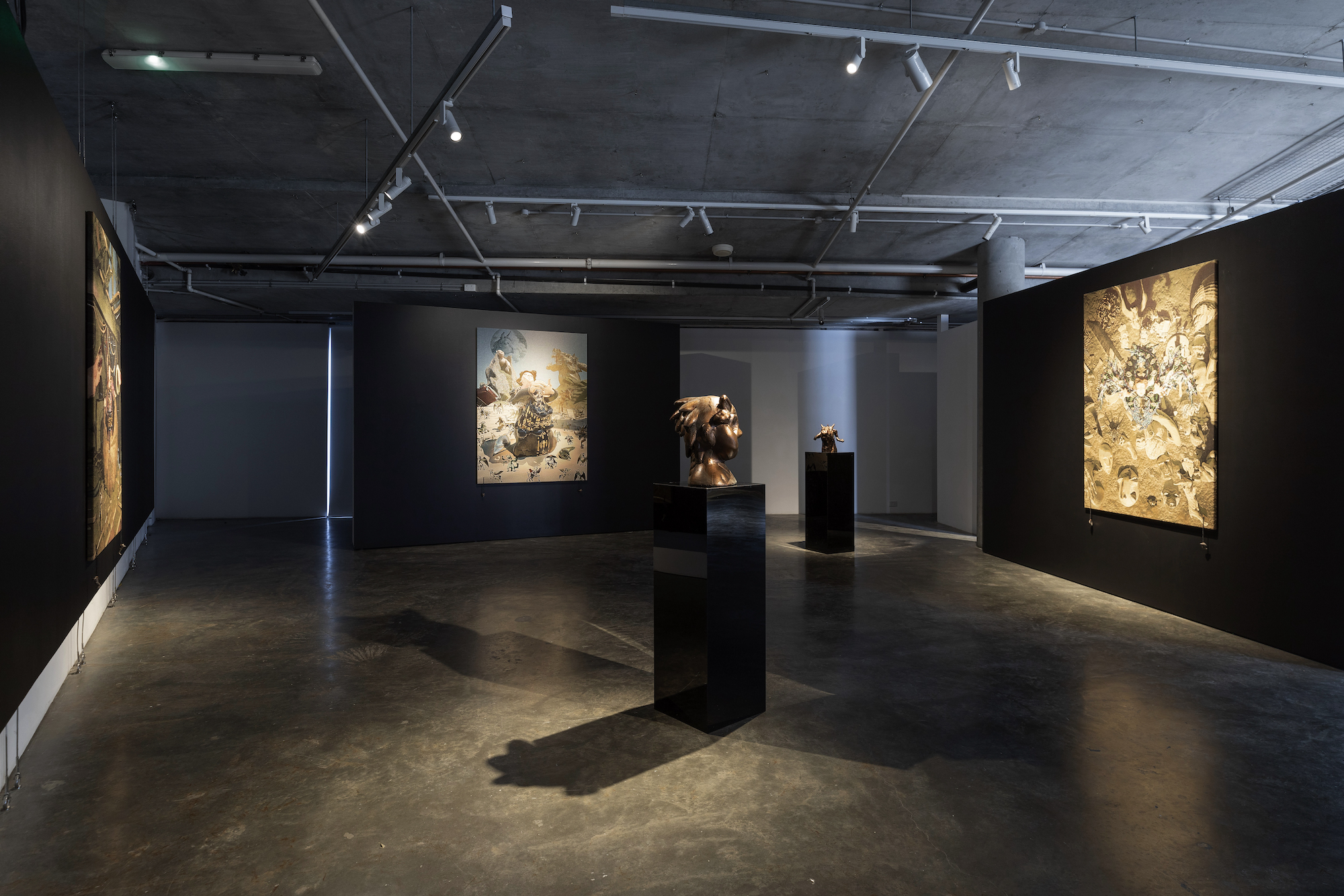 Installation view of Nicholas Aloisio-Shearer, <em>Fearless Simpleton</em>, Verge Gallery, 2023. Photo Jessica Maurer