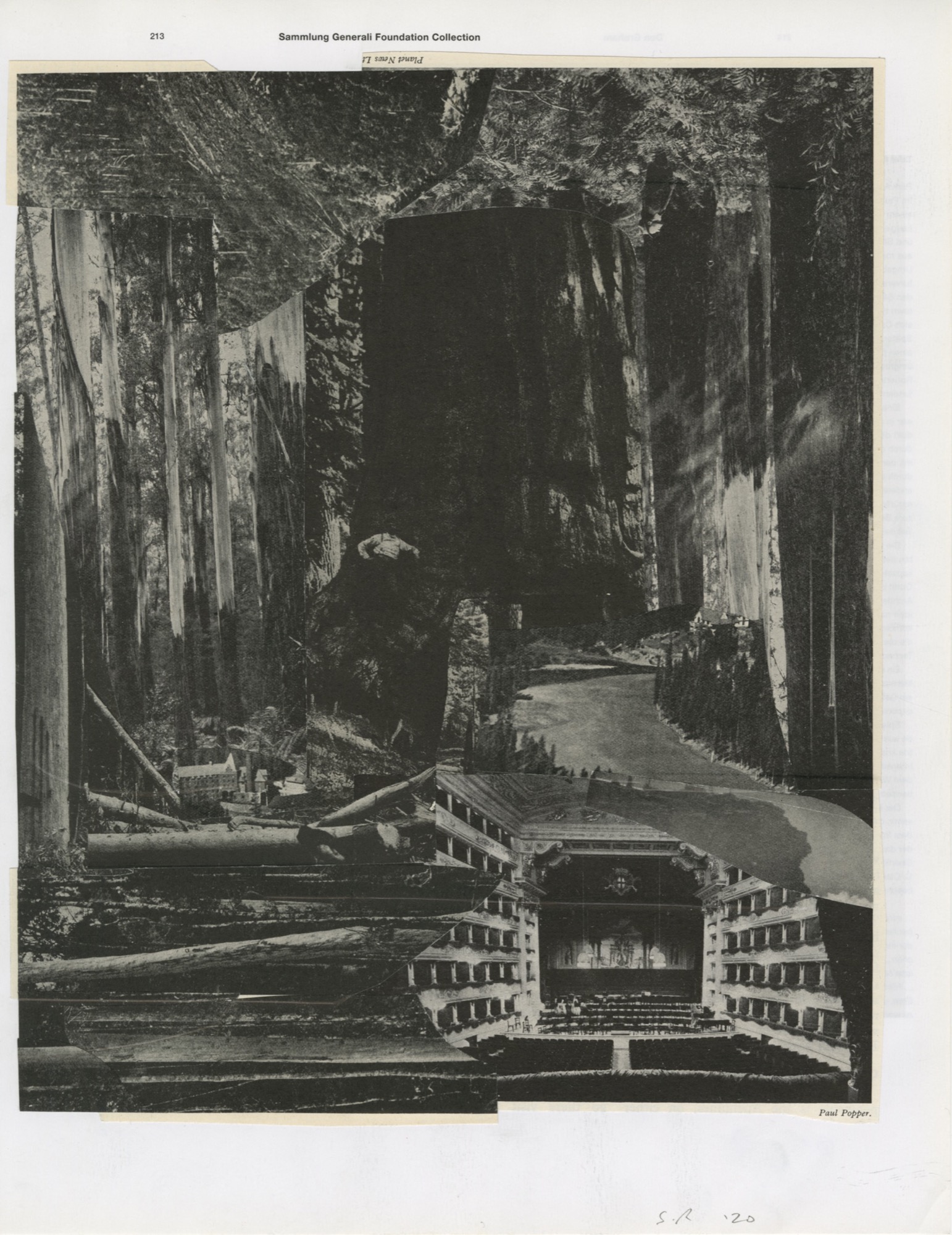 Stuart Ringholt, <em>Page 213</em>, 2020, collage, 41.5 x 34 cm, framed. Courtesy the artist and STATION.
