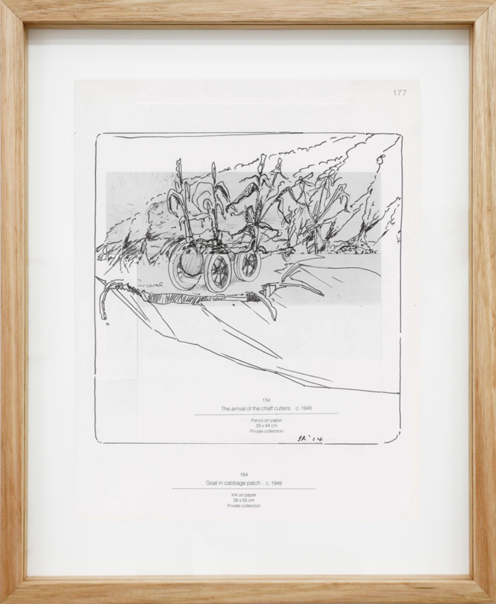 Stuart Ringholt, <em>Page 177</em>, 2014, Ink and collage on offset paper, 31.5 x 24 cm