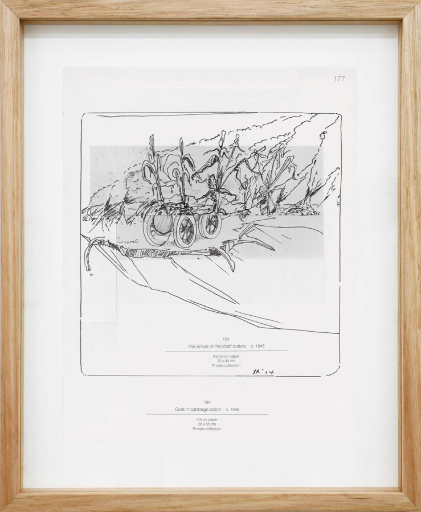 Stuart Ringholt, <em>Page 177</em>, 2014, Ink and collage on offset paper, 31.5 x 24 cm