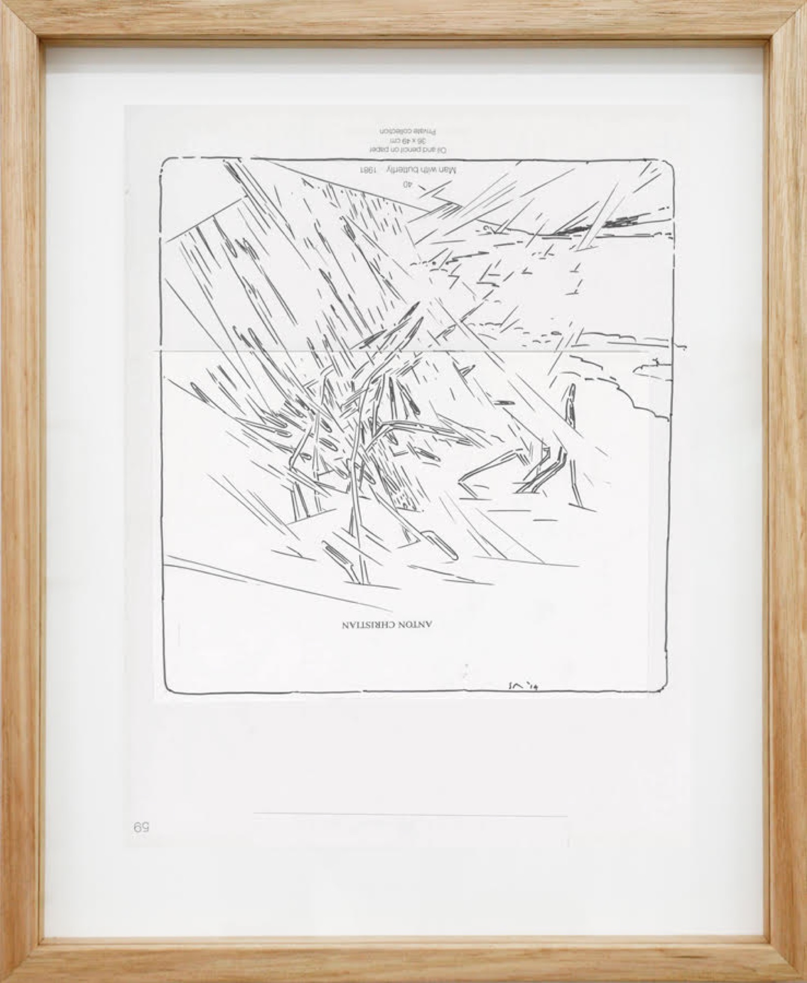 Stuart Ringholt, <em>Page 59</em>, 2014, Ink and collage on offset paper 31.5 x 24 cm