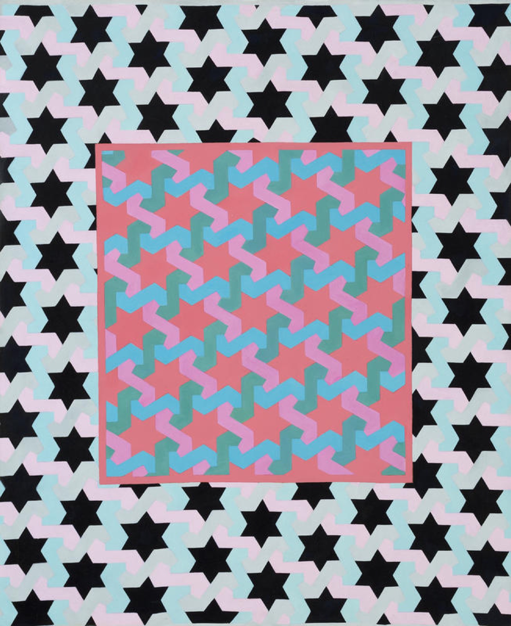 Leonora Howlett, <em>Series A No.5</em>, 1979-1980, oil on canvas, 120 x 100 cm. Heide Museum of Modern Art, courtesy of Leonora Howlett.