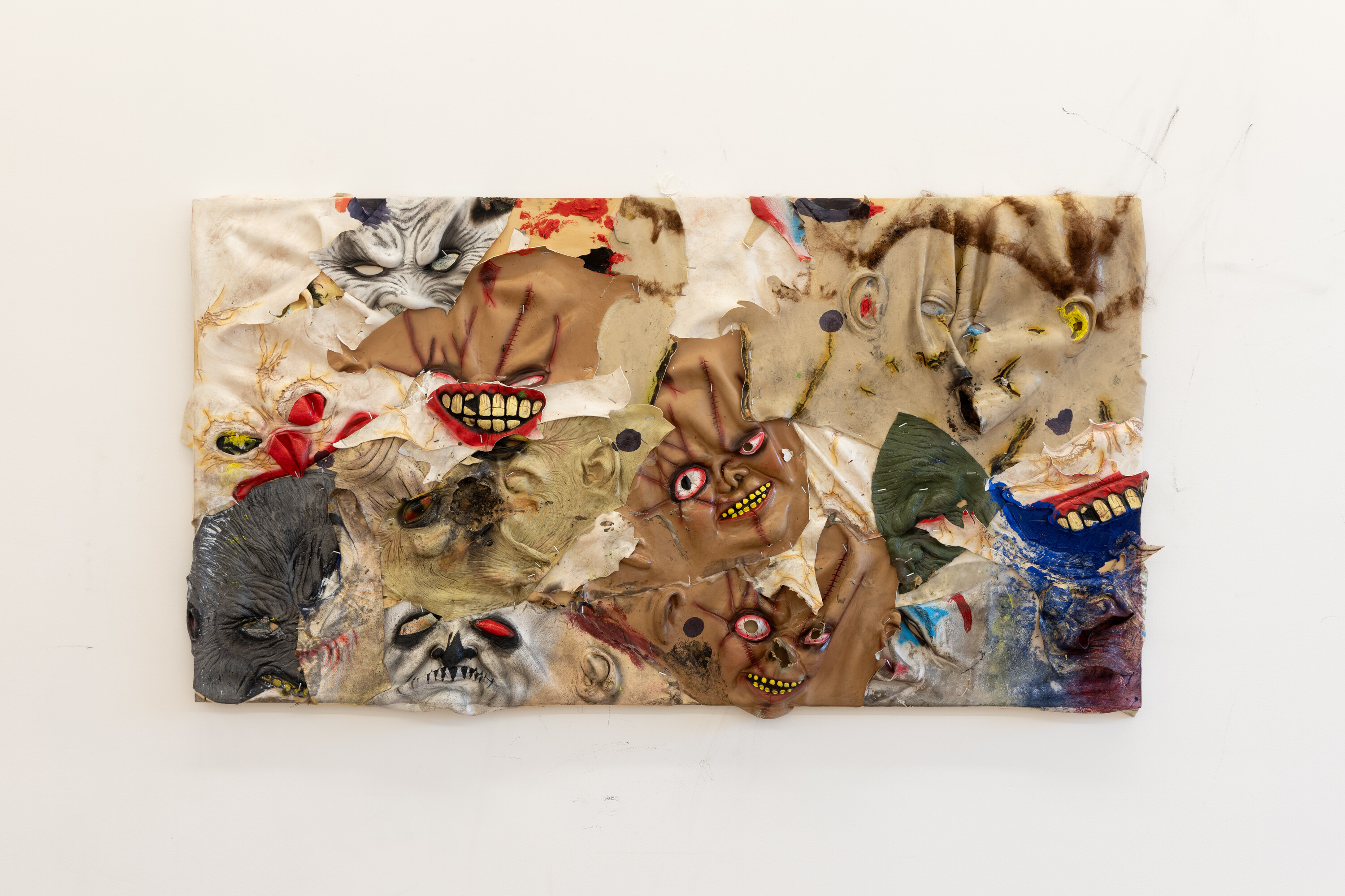 <p><em>Glass of 2024 </em>2024. 112 X 60cm, Latex, silicone, oil paint on wood board. Photo courtesy: Nicholas Mahady and <em>Strawberry.</em></p>