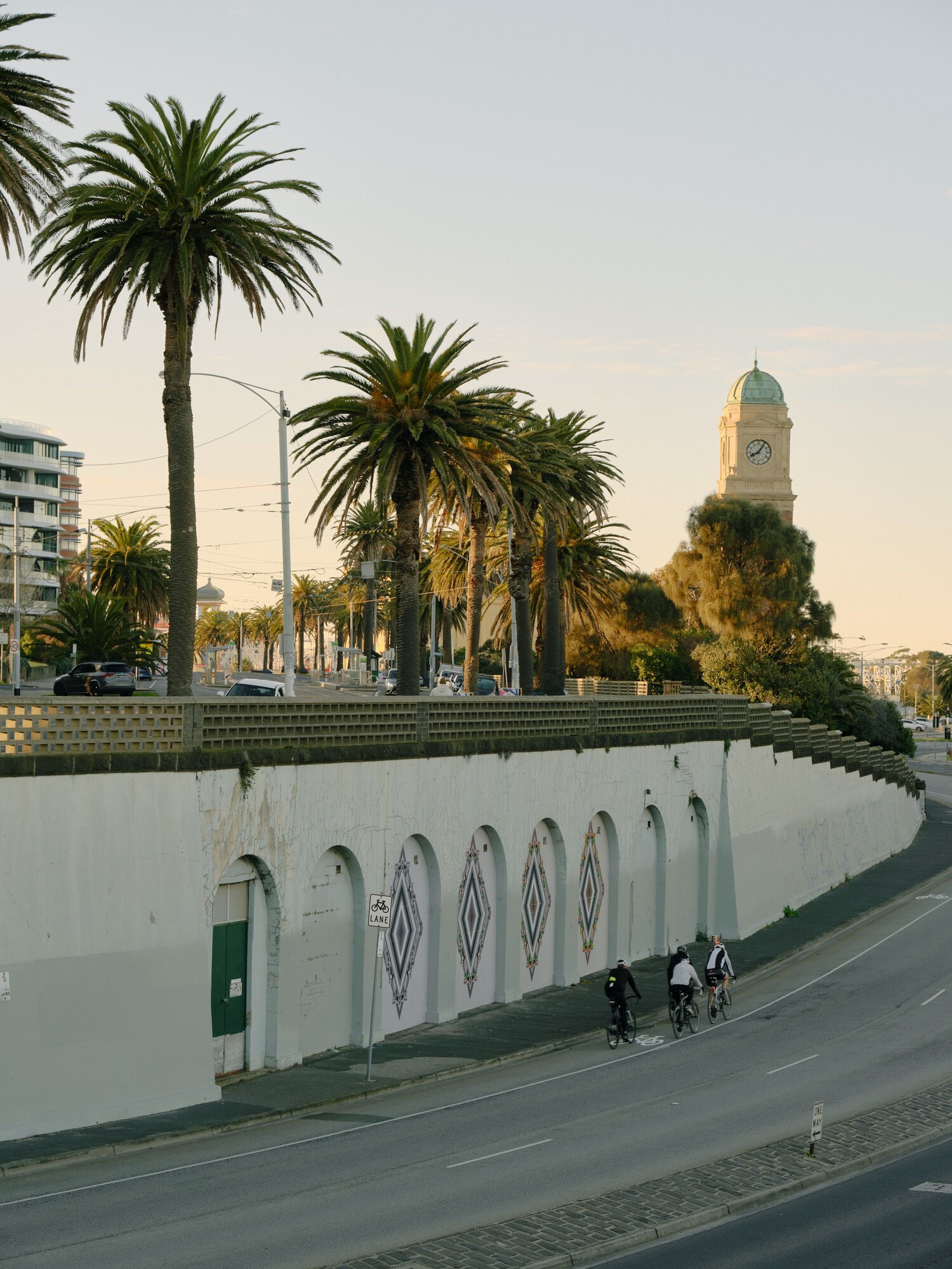 Installation view of Kent Morris, <strong>Unvanished – (St Kilda) Rainbow Lorikeet #2</strong>, 2022, St Kilda Foreshore Vaults. Courtesy of the artist and Vivien Anderson Gallery. Photo: Tom Ross