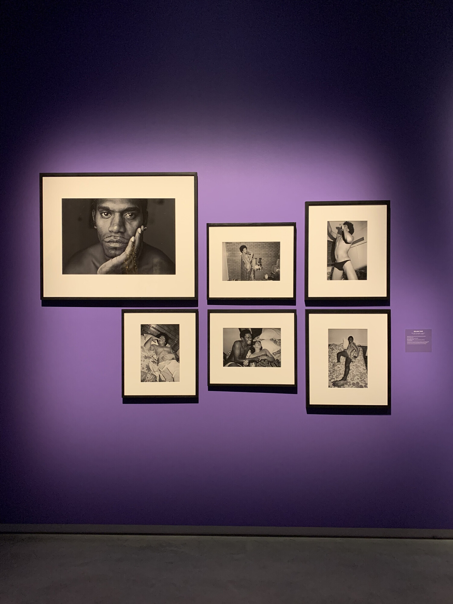 <p>Left to right: William Yang, <em>Malcolm Cole. Circa 1976</em>, Glebe, 1976 (reprinted 2024). selection from <em>On tour after hours</em>, 1976 (series). Courtesy the artist and State Library New South Wales © William Yang. Installation view, 24th Biennale of Sydney, Ten Thousand Suns, 2024, Chau Chak Wing Museum, University of Sydney. Photograph: Lachlan Thompson.</p>