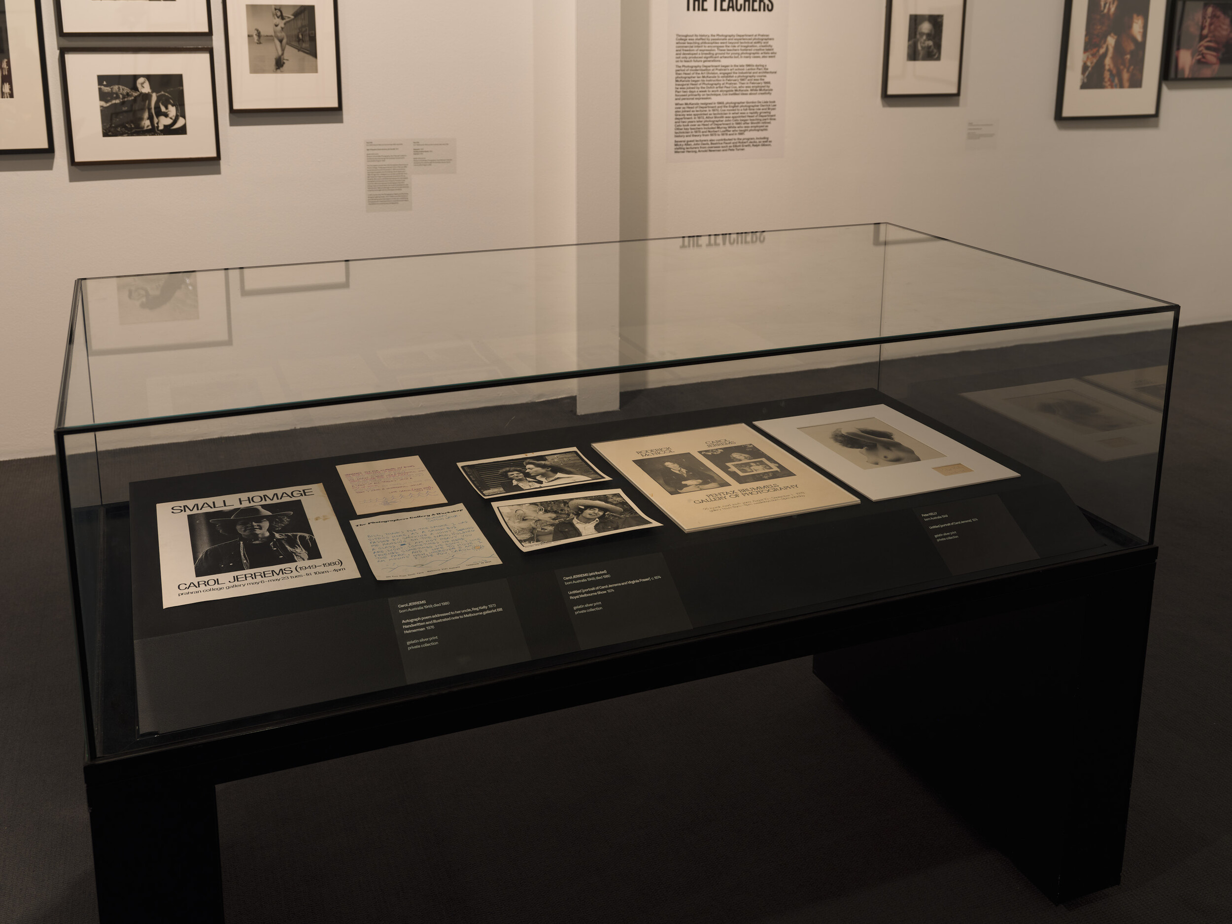 <p>Installation view of <em>The basement: photography from Prahran College (1968–1981),</em> 2025.<em> </em>Courtesy of Museum of Australian Photography.</p>