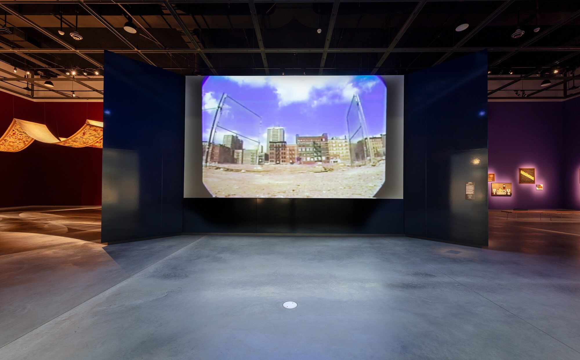 <p>Diane Burns, <em>Alphabet City Serenade</em>, 1988. Courtesy Bob Holman, Poetry Spots (poetryspots.com); Video © Bob Holman, Poetry Spots. Text © Diane Burns Estate. Installation view, 24th Biennale of Sydney, Ten Thousand Suns, 2024, Chau Chak Wing Museum, University of Sydney. Photograph: David James.</p>