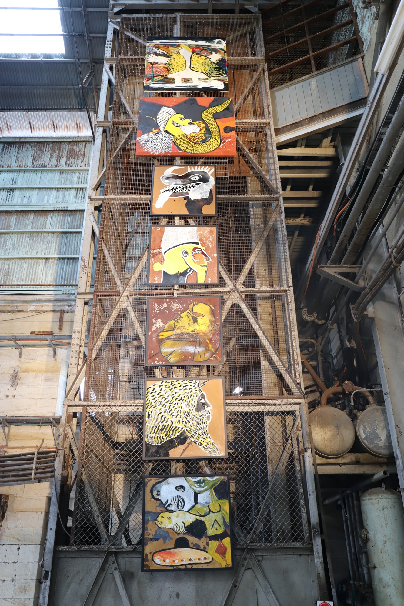 <em>Stairway to Heaven</em> installation, Cockatoo Island, works by Fabian Brown and Rupert Betheras. Photograph: Lévi McLean.