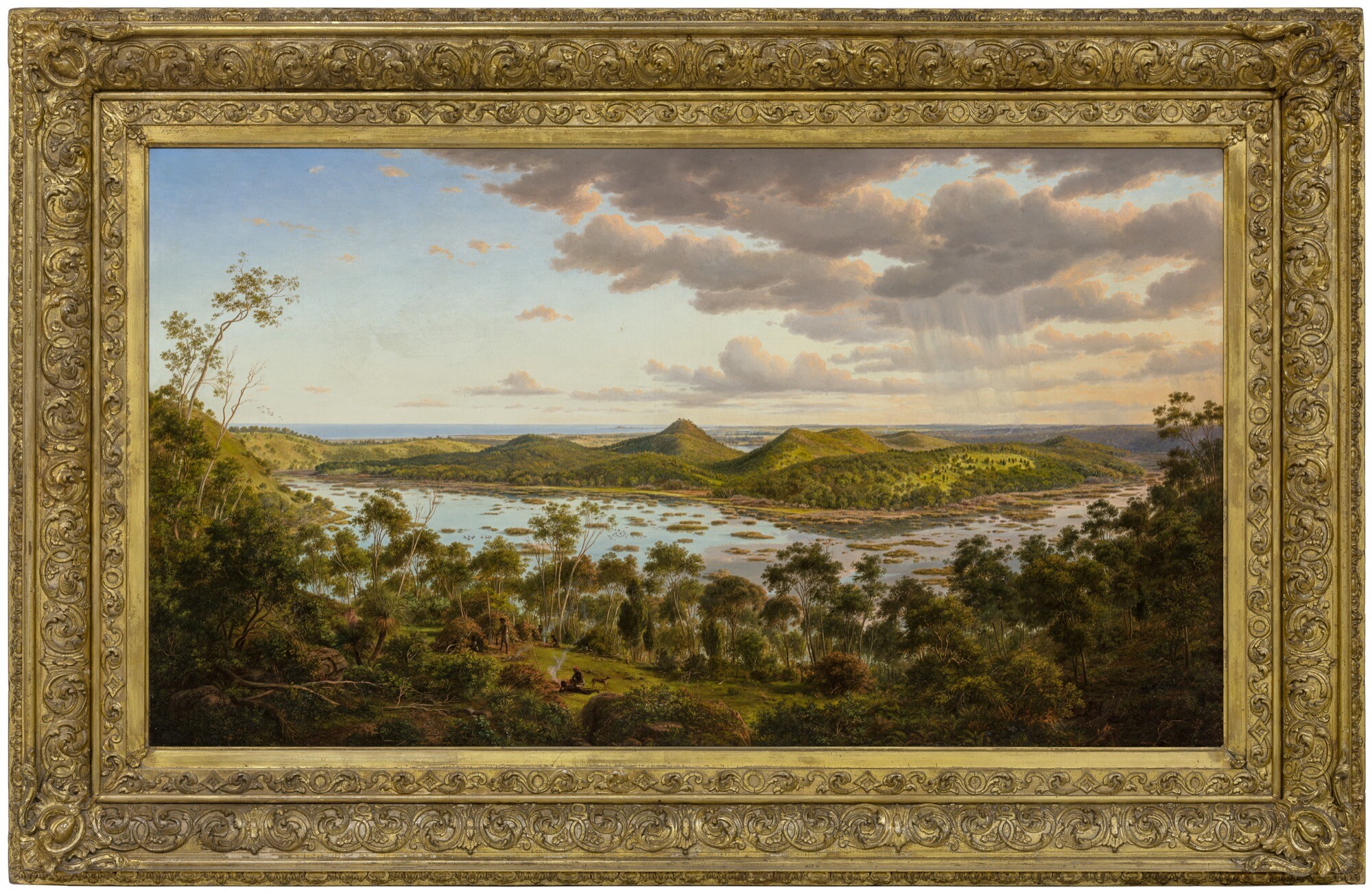 <p>Eugene von Guérard, <em>Tower Hill</em>, 1855, oil on canvas, 69.0 x 122.0 cm, The Warrnambool Art Gallery, Victoria. On long term loan from the Department of Energy, Environment and Climate Action. Presented by Miss Effie Thornton, 1966. Courtesy of The Warrnambool Art Gallery</p>