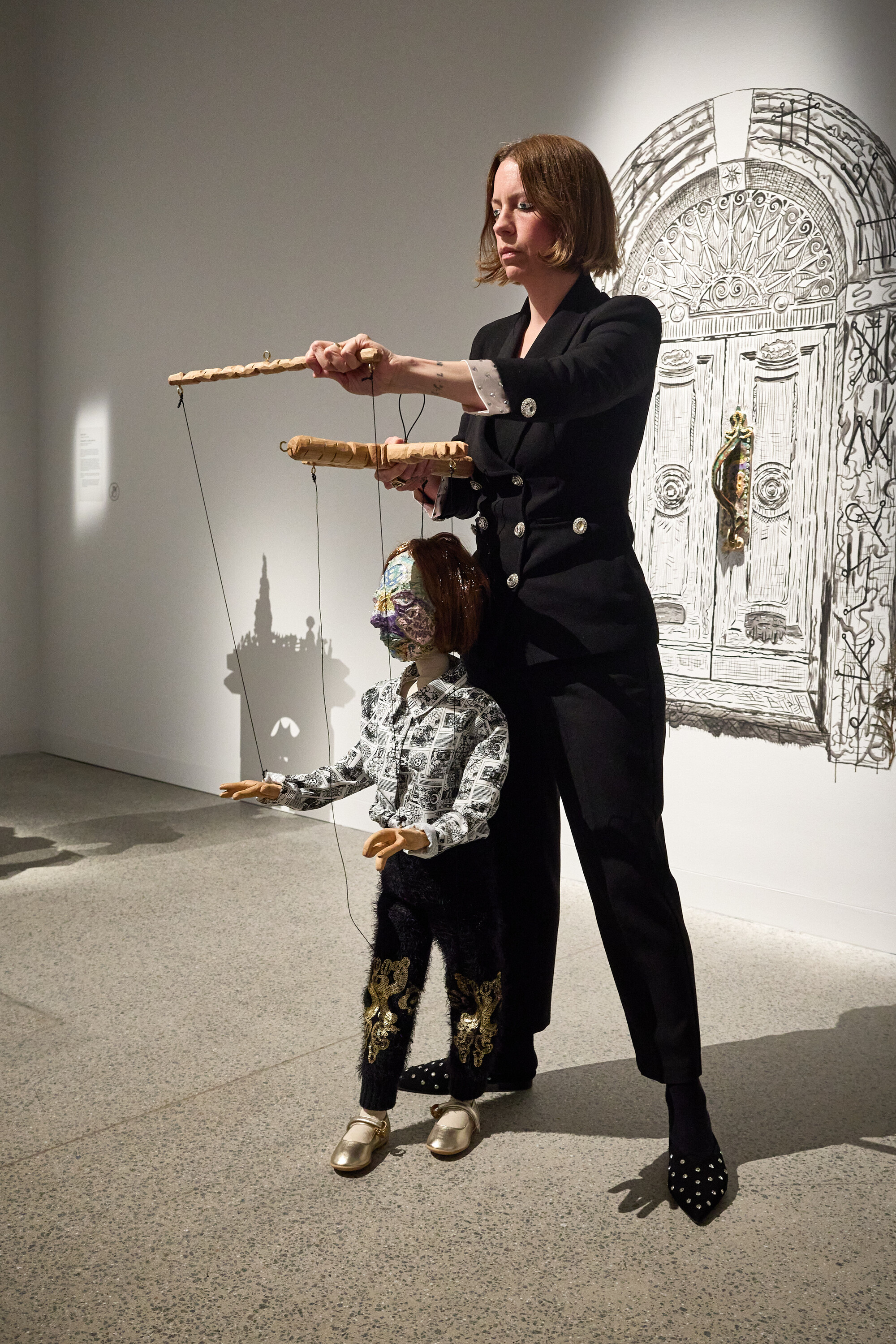 <p>Performance stills of <em>Emily Hunt: The Grotto</em> at Art Gallery of New South Wales on 26 June 2024, photo © Art Gallery of New South Wales, Jenni Carter</p>