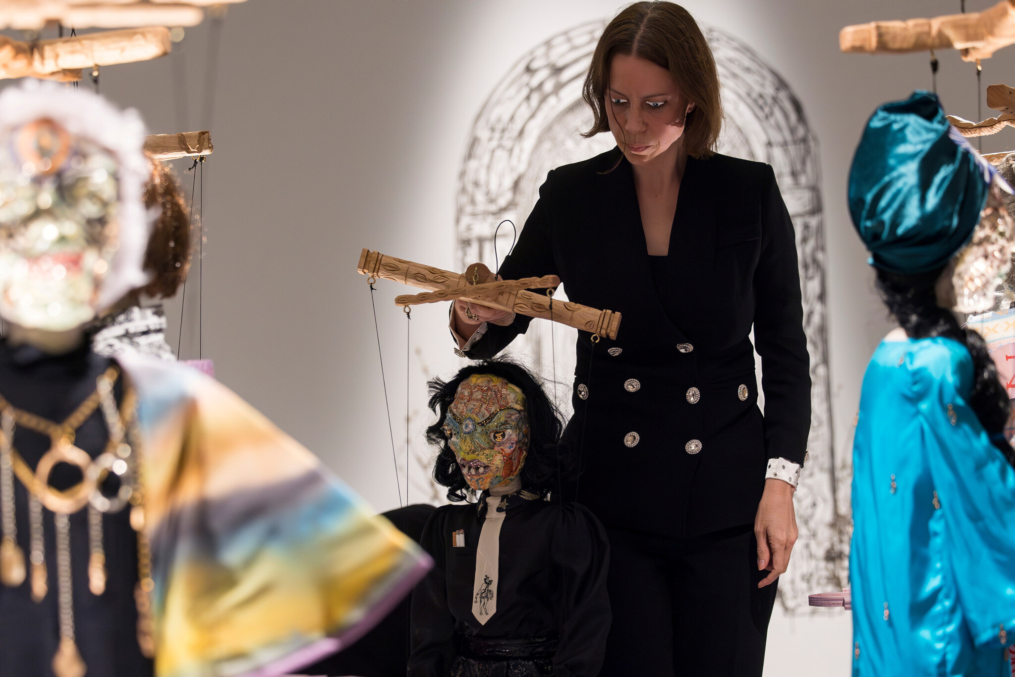 <p>Performance still of <em>Emily Hunt: The Grotto</em> at Art Gallery of New South Wales on 26 June 2024, photo © Art Gallery of New South Wales, Anna Kucera</p>