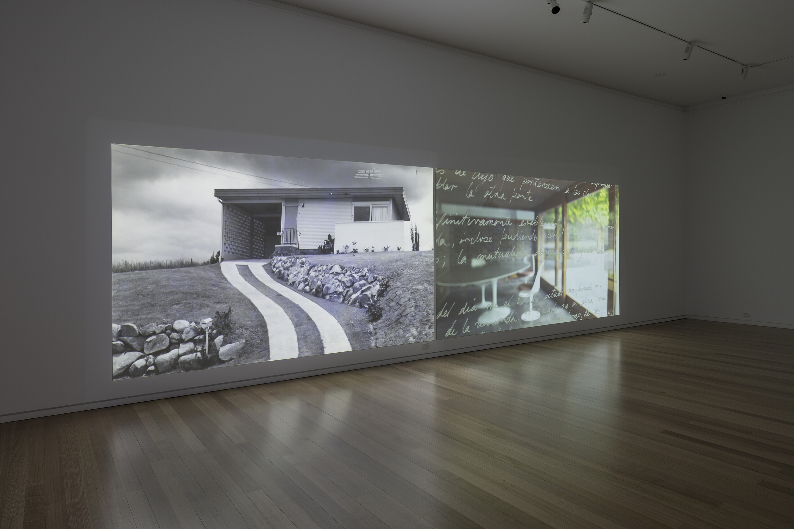 Helen Grace and Narelle Jubelin, <em>The Housing Question</em>, installation view, Geelong Gallery 2023, Photographer: Andrew Curtis