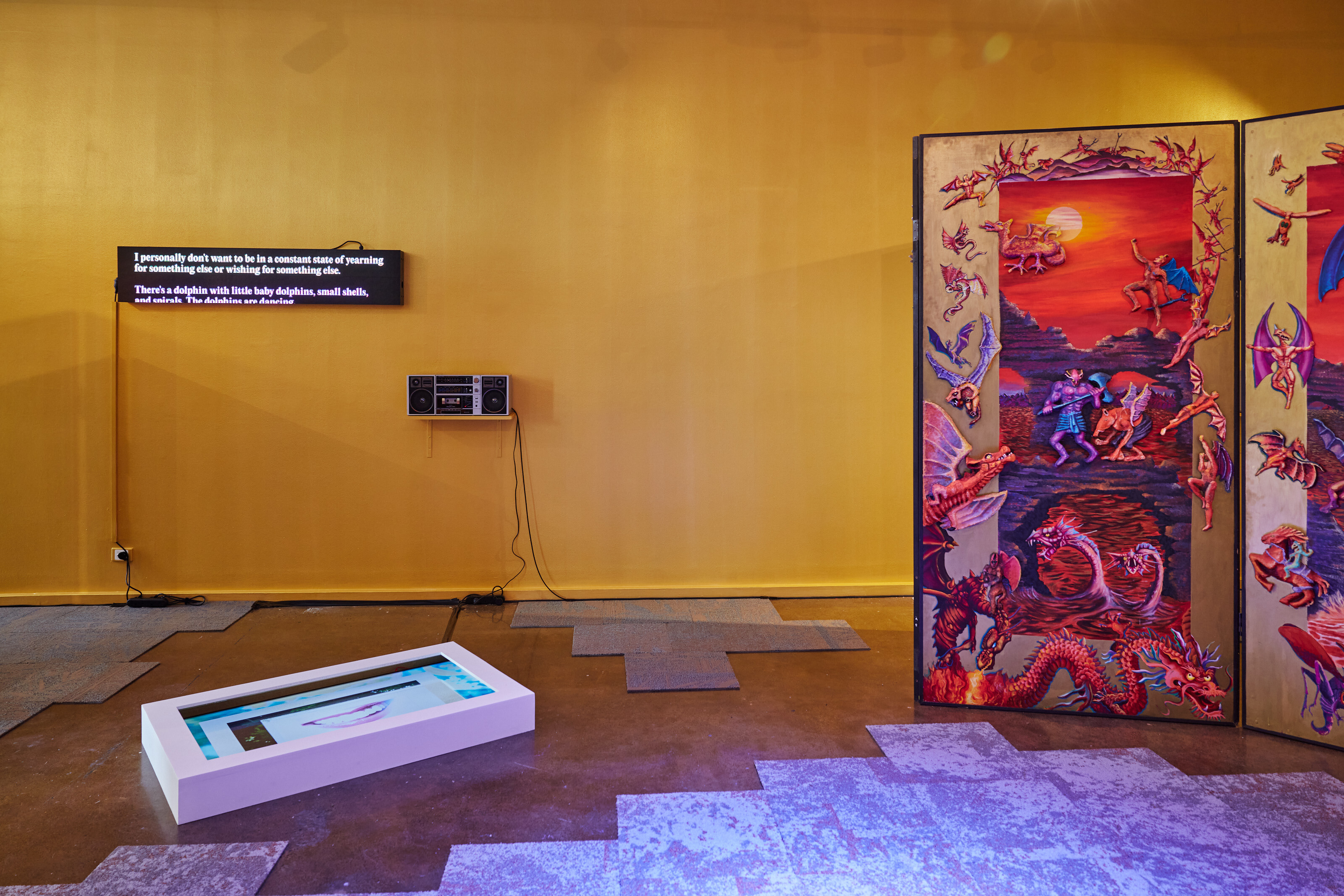 <p><em>Jon Tjhia and Fayen d’Evie: The Maze Reimagined, back ↑ notes</em>, Walker Street Gallery and Arts Centre, 7 March – 16 May 2026. Image courtesy of the artists and Greater Dandenong City Council. Photograph: Nick Addison.</p>