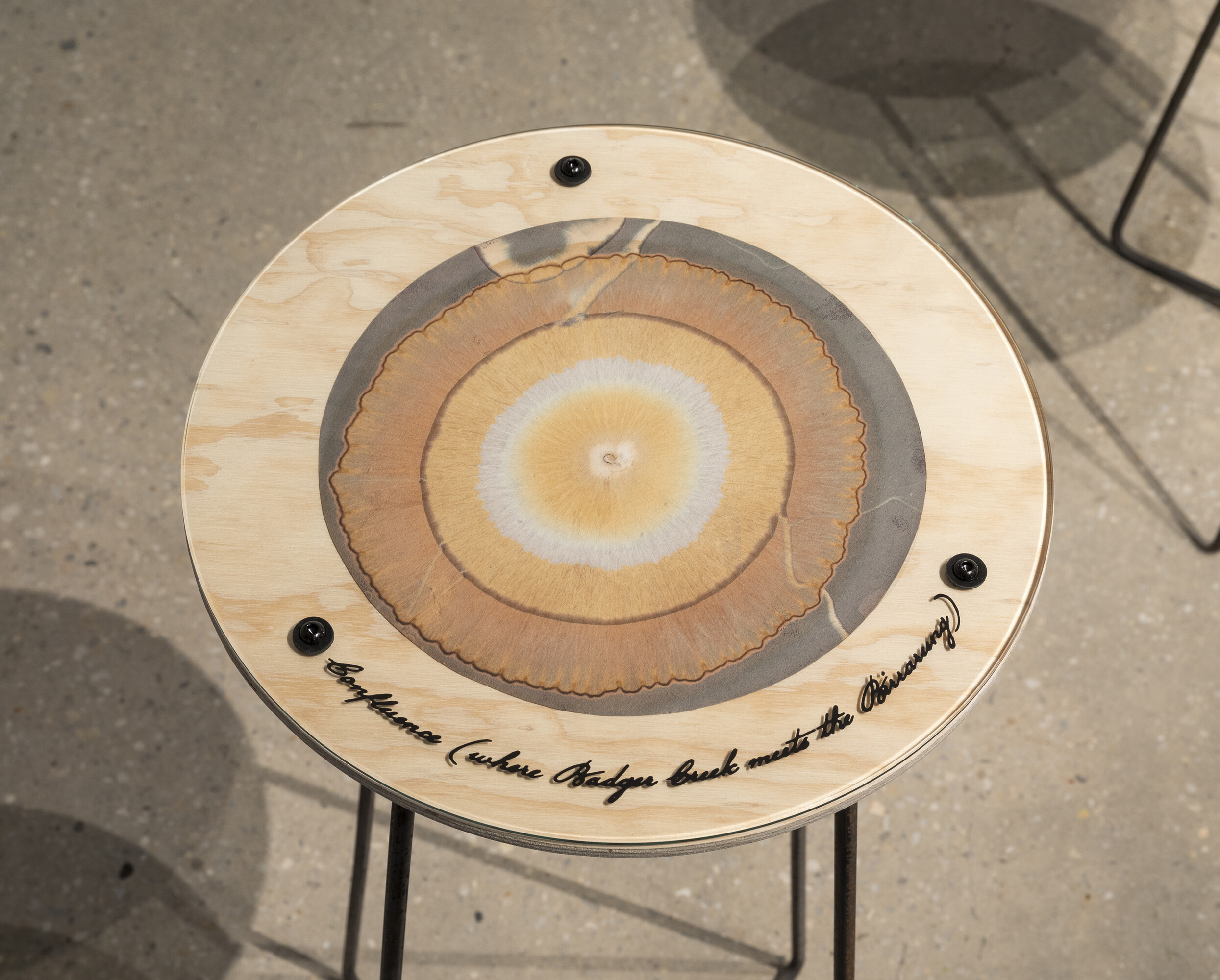 Megan Cope and Keg de Souza, <em>Soil Stories of Coranderrk</em>, 2023. Installation view, The Soils Project, TarraWarra Museum of Art, 2023. Courtesy of the artist and Milani Gallery, Brisbane / Courtesy of the artist. Photo: Andrew Curtis.