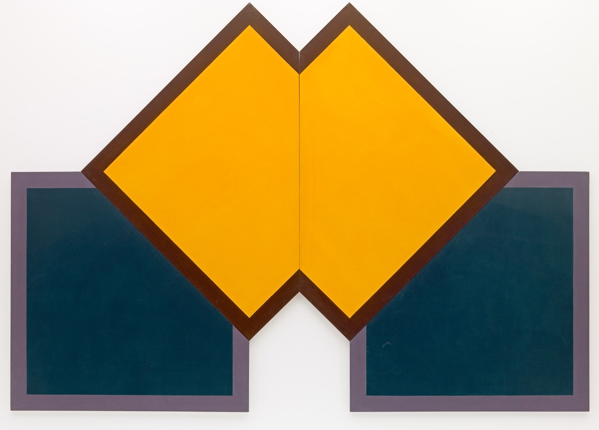 Tony McGillick, <em>Arbitrator</em>, 1968, synthetic polymer paint on canvas. 287.0 x 406.0 cm irreg. (overall). Queensland Art Gallery, Brisbane. Purchased 2007 with funds from the Estate of Vincent Stack through the Queensland Art Gallery Foundation.