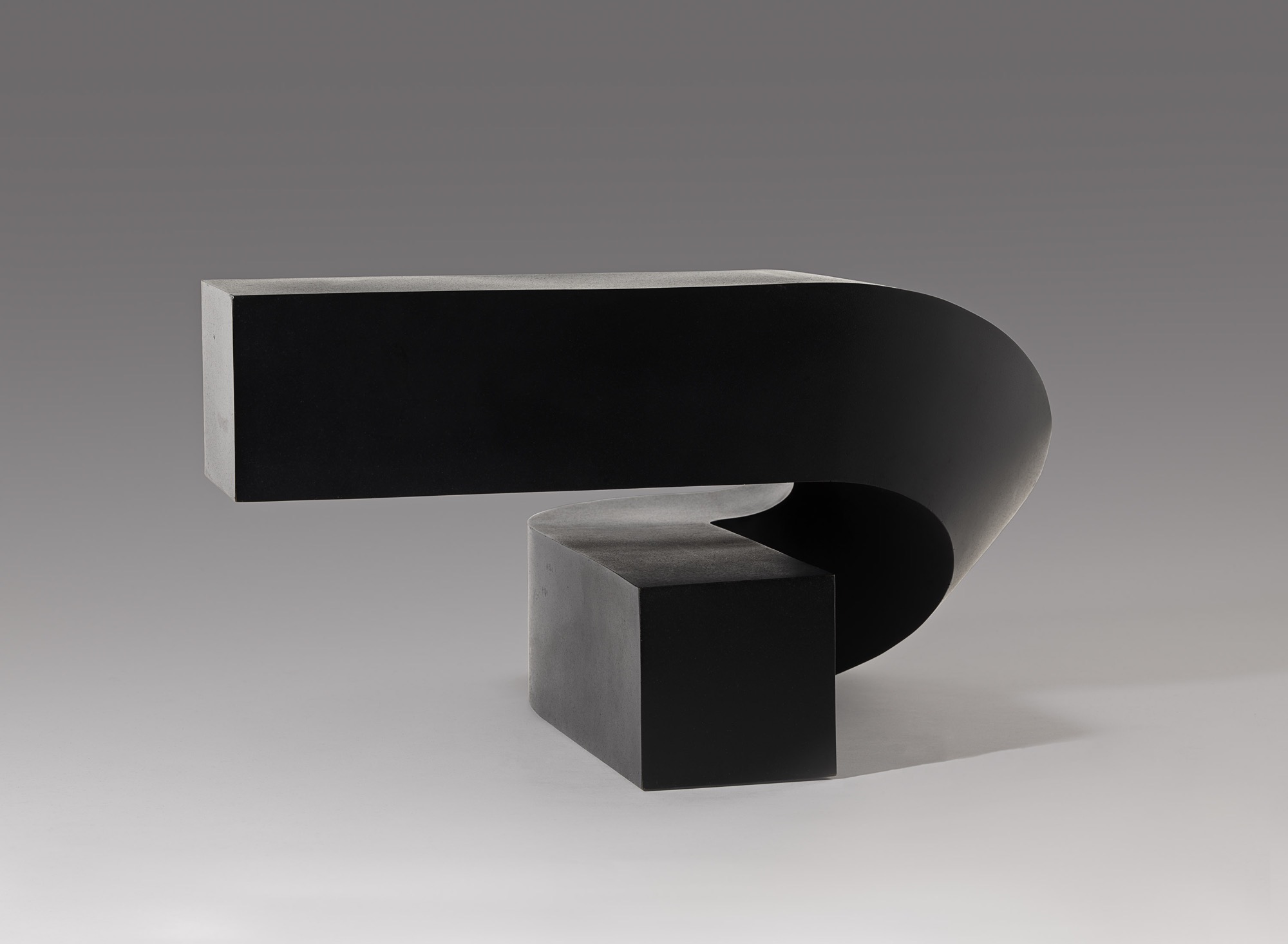 Clement Meadmore, <em>Up and over</em>, 1967, painted steel 31.0 x 40.7 x 60.1 cm. National Gallery of Australia, Canberra. Purchased, 1969.