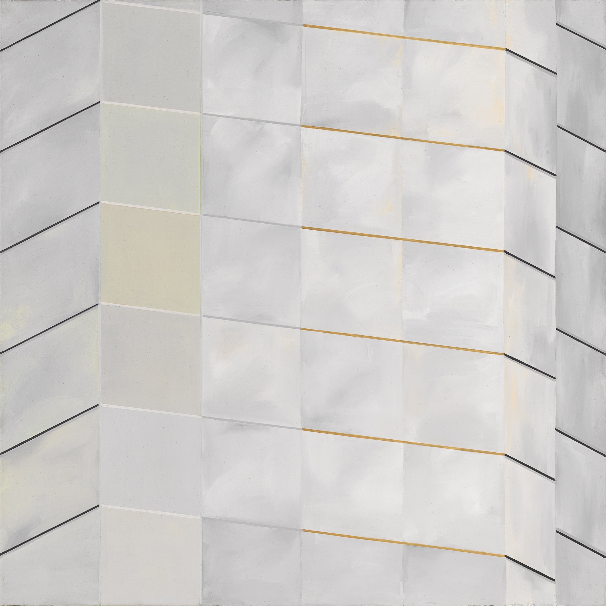 Janet Dawson, <em>Wall II</em>, 1968–69, synthetic polymer paint on canvas. 184.3 x 184.4 cm. National Gallery of Australia, Canberra. Purchased 1969.