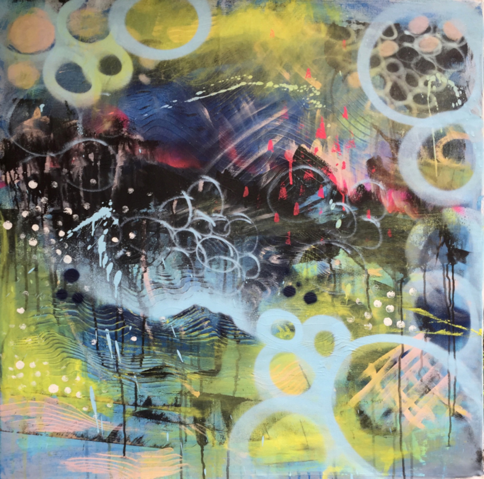 George Manioudakis, <em>Frequency</em>, 2020, 90cm x 90cm. Courtesy of the artist.