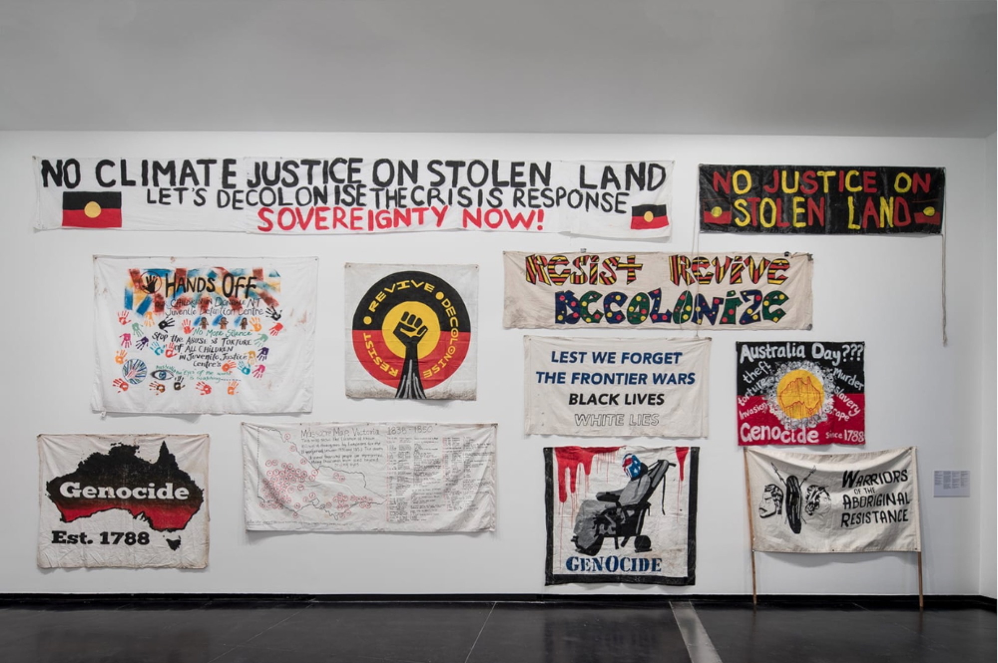 Installation view, <em>Sovereignty</em>, Australian Centre for Contemporary Art Melbourne 2016-17. Photograph: Andrew Curtis