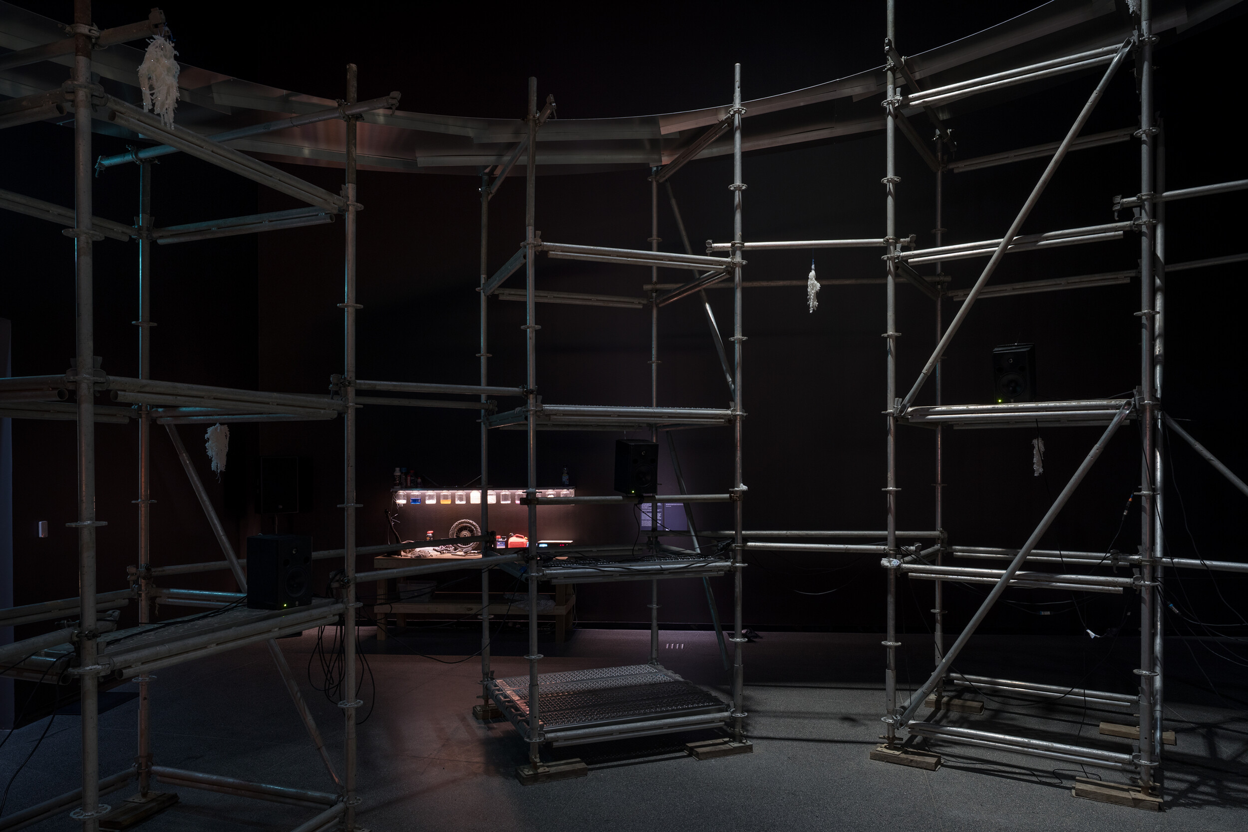 <p>Installation view of Tina Stefanou: You Can’t See Speed, Australian Centre for Contemporary Art, Melbourne, 2025. Courtesy the artists. Photo: Andrew Curtis</p>
