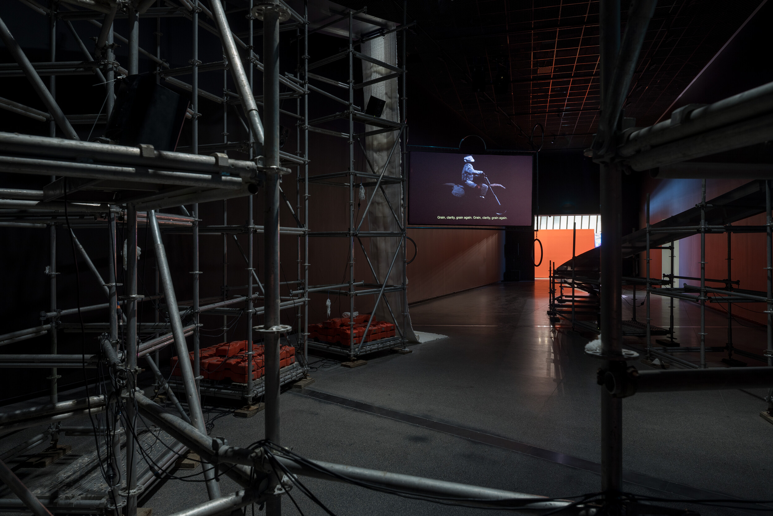 <p>Installation view of Tina Stefanou: You Can’t See Speed, Australian Centre for Contemporary Art, Melbourne, 2025. Courtesy the artists. Photo: Andrew Curtis</p>