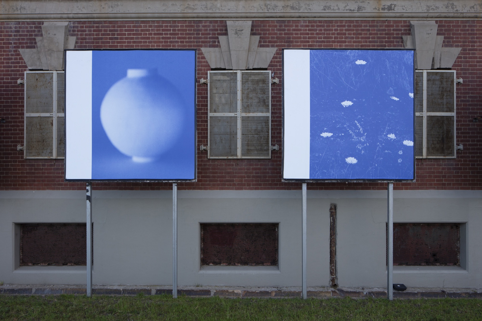 Detail of Traianos Pakioufakis, <em>Exofilla</em>, 2021 (Left: <em>Sydney</em>, 2019; Right: <em>Chania</em>, 2018). Photo: Ben Hosking