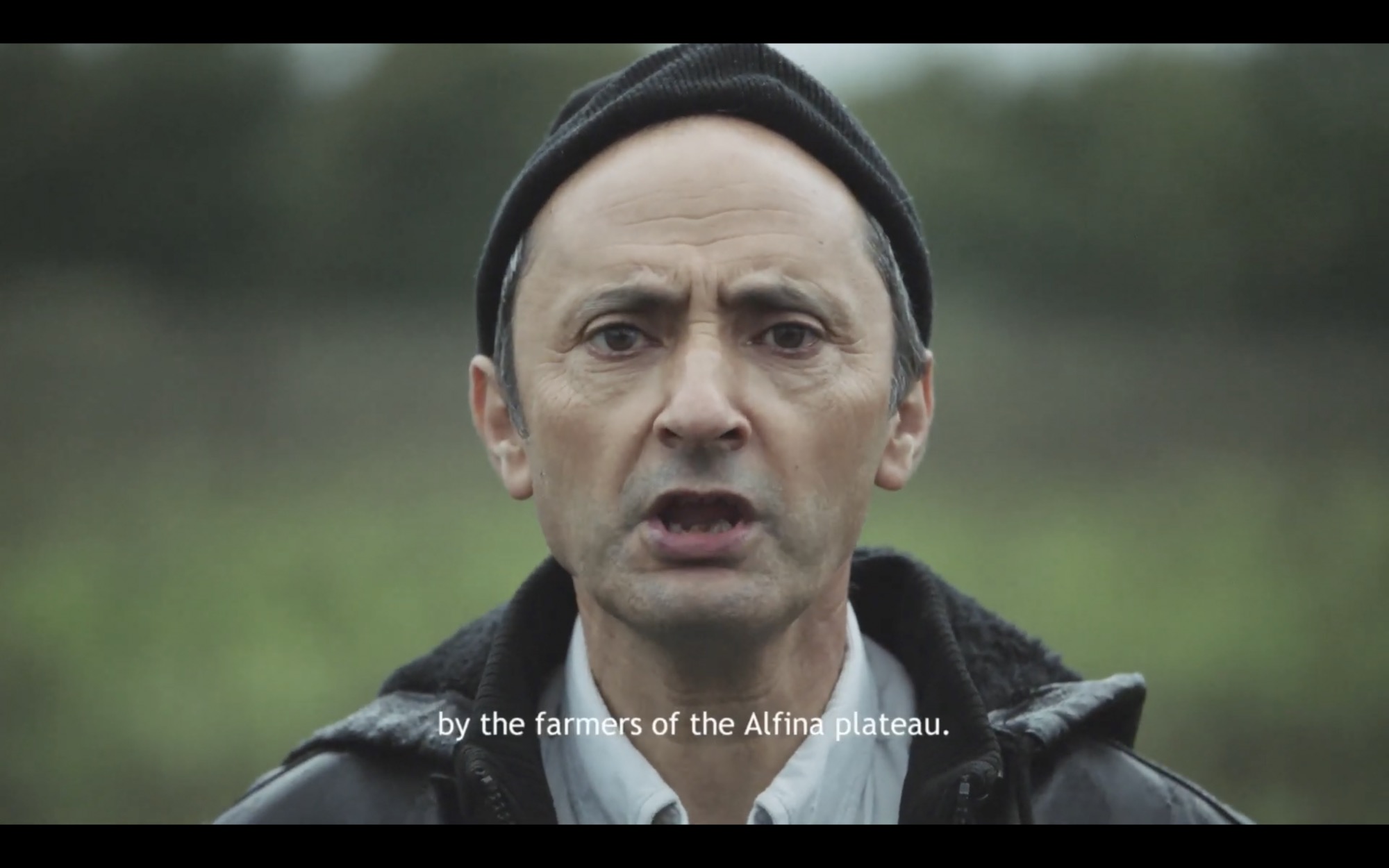 Still from Alice Rohrwacher and JR, <em>Omelia Contadina</em>, 2020.