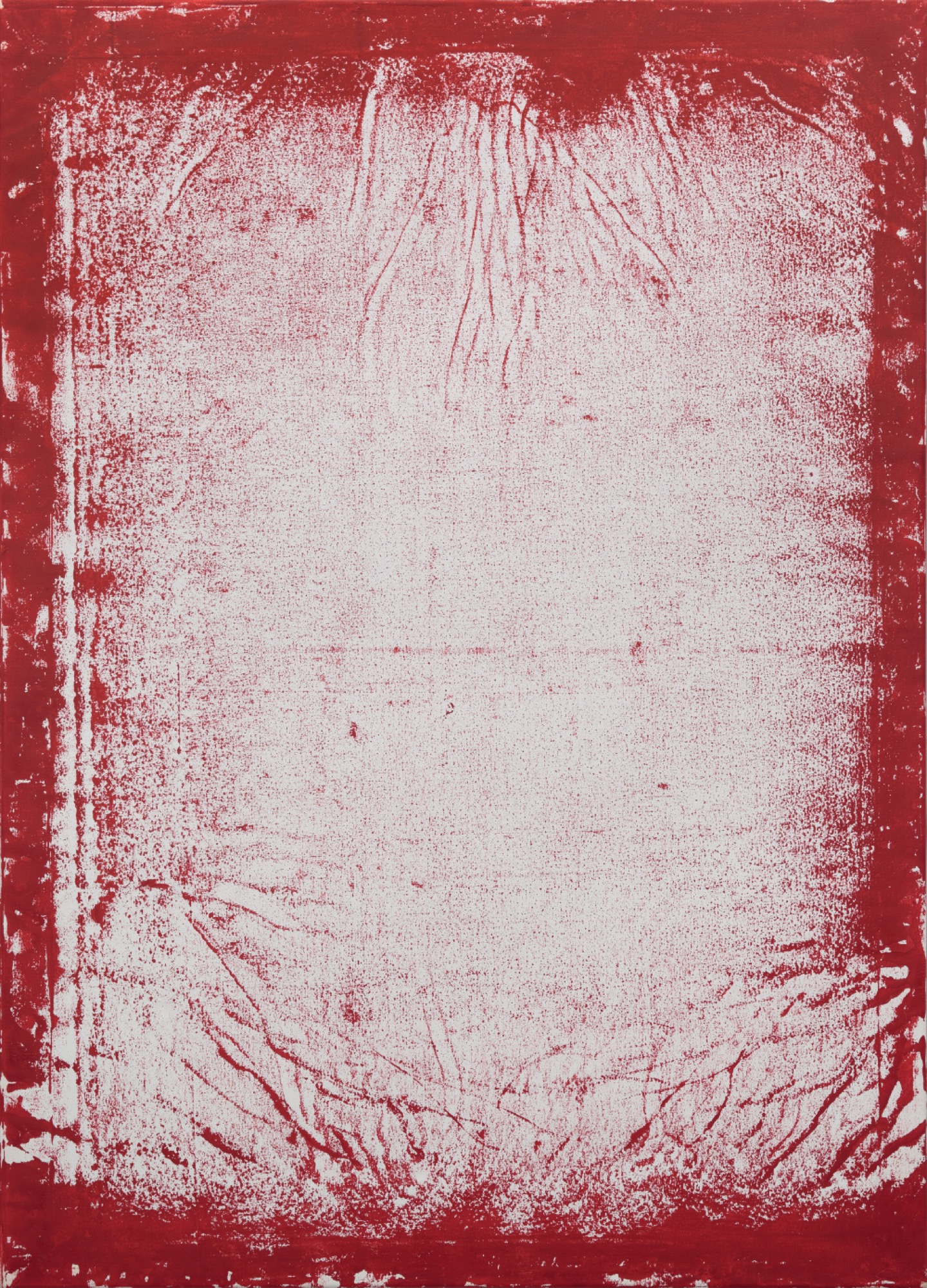 Troy Ramaekers, B-Side I (Pressure Drop), 2018, Block ink on canvas. Photo credit: Tim Gresham