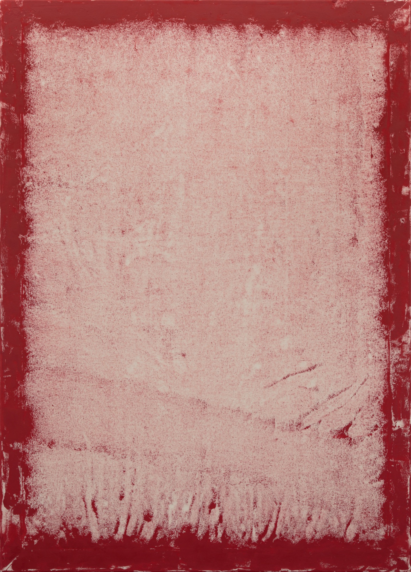 Troy Ramaekers, <em>B-Side II (Fade Away),</em>, 2018, Block ink on canvas. Photo credit: Tim Gresham