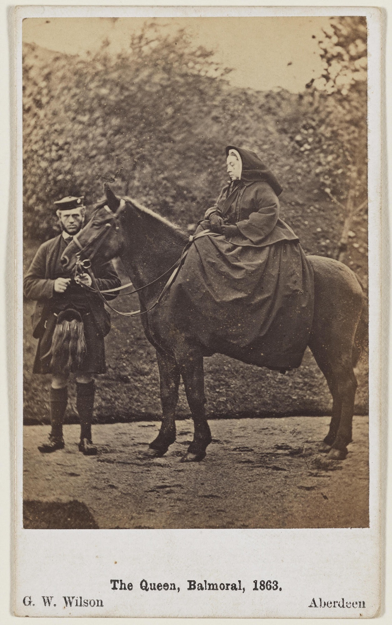 <em>Queen Victoria with John Brown by George Washington Wilson</em>, 1863 © National Portrait Gallery, London