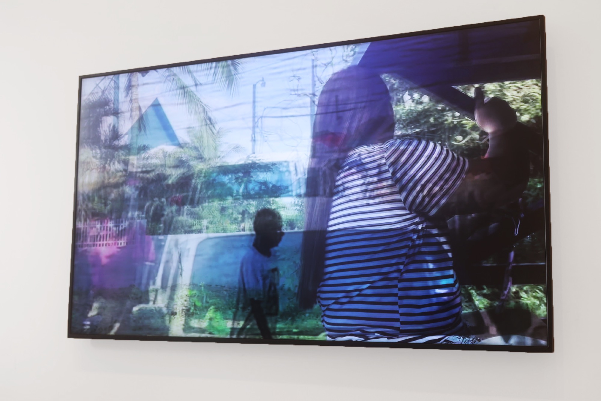 Bhenji Ra, <em>Trade Routes</em>, 2023, single channel video, 32 minutes looped, installation view at TarraWarra Biennial 2023: ua usiusi fa’ava’asavili. Photo: Luce Nguyễn-Hunt