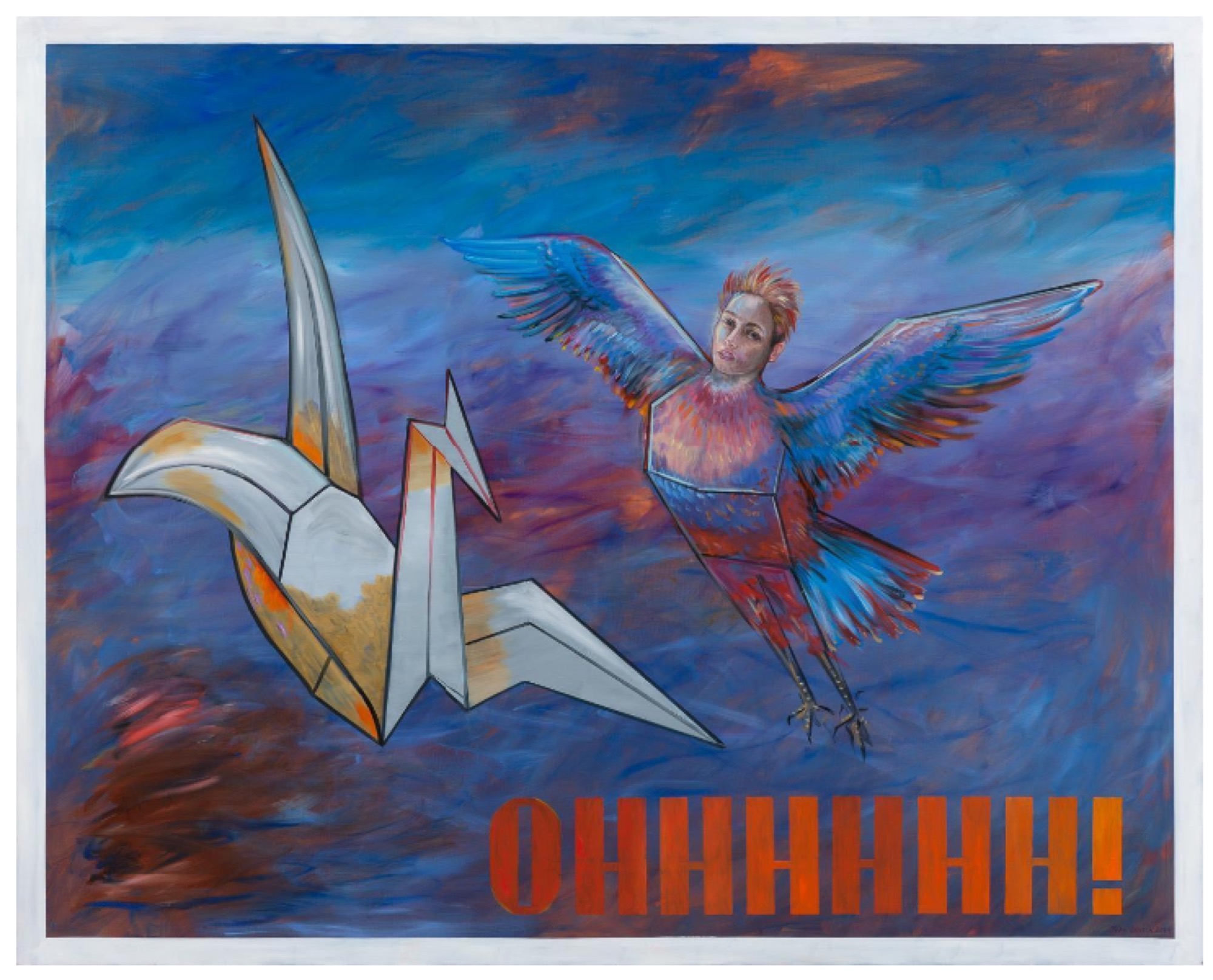 Juan Davila, Ohhhhhh!, 2014, oil on canvas, 200 × 250 cm. © Juan Davila, Courtesy Kalli Rolfe Contemporary Art Photo credit: Mark Ashkanasy
