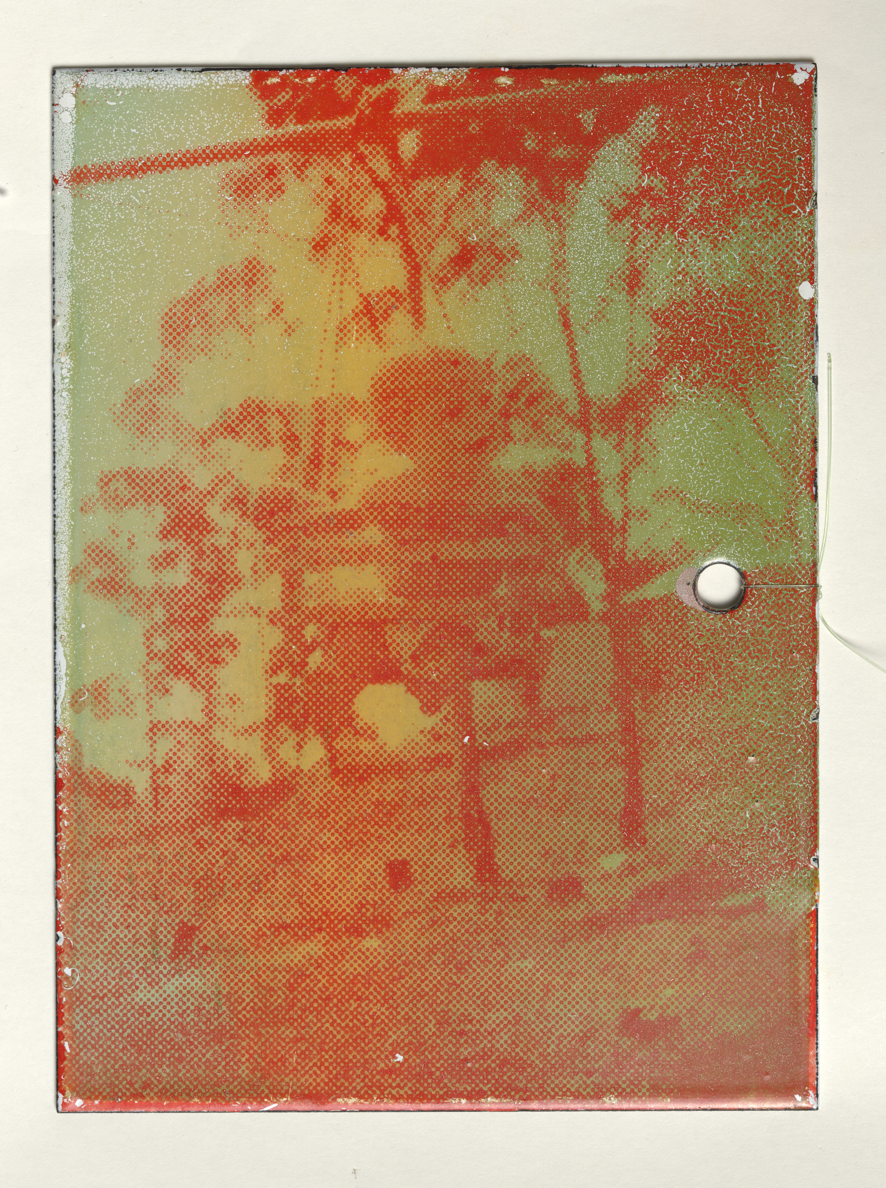 Vivienne Binns and Participants, (detail of) <em>Mothers’ Memories, Others’ Memories: Postcard Rack</em>, 1980, screenprints on vitreous enamel on steel, prints attached by nylon line to anodised steel postcard rack, 90.4 (H) x 27.0 (W) x 27.0 (D) cm (overall), National Gallery of Australia, Canberra (Gift of the Philip Morris Arts Grant 1982). © Vivienne Binns/Copyright Agency.