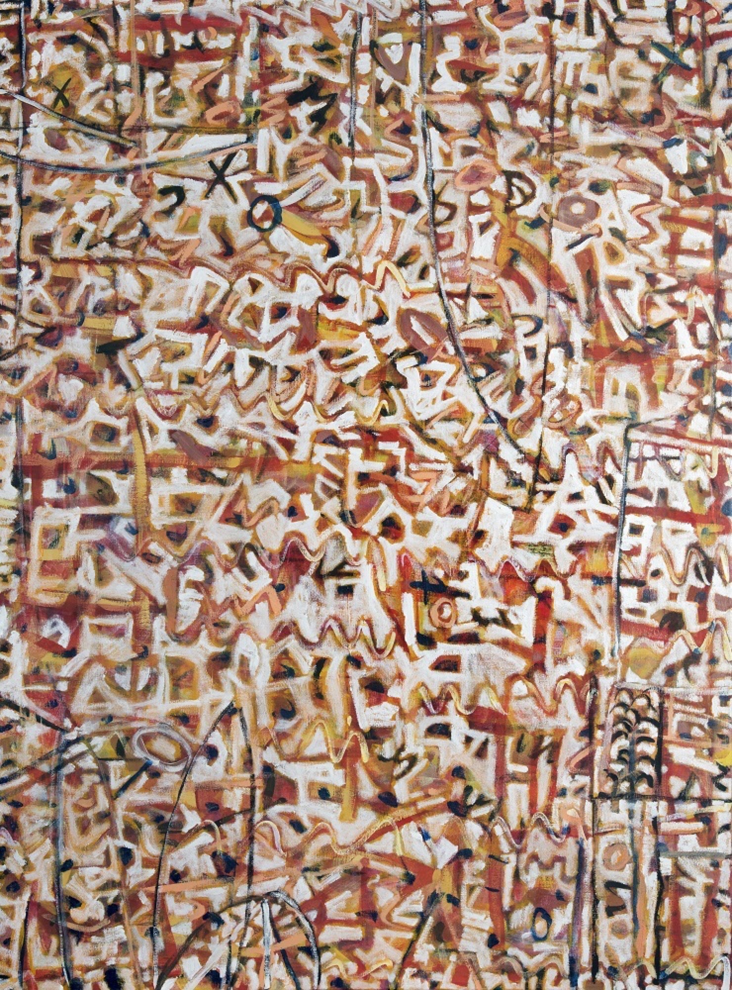 Wayne Eager, Hailstorm in Alice, 2016, acrylic on linen, 167 x 122cm