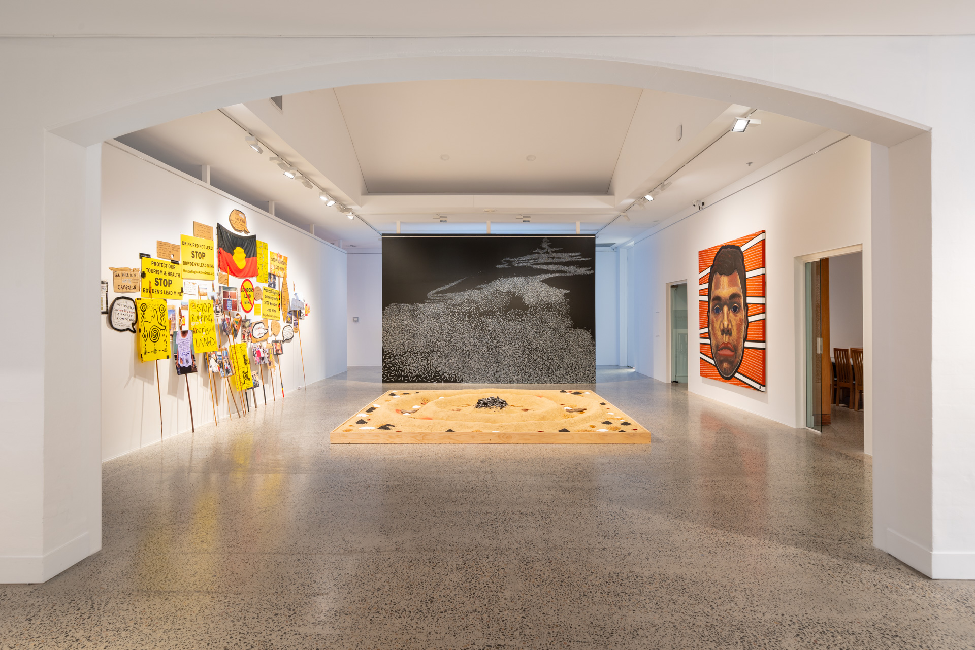Installation view of <em>West of Central</em>, Bathurst Regional Art Gallery, 1 July–27 August 2023. Photo: David Roma Photography