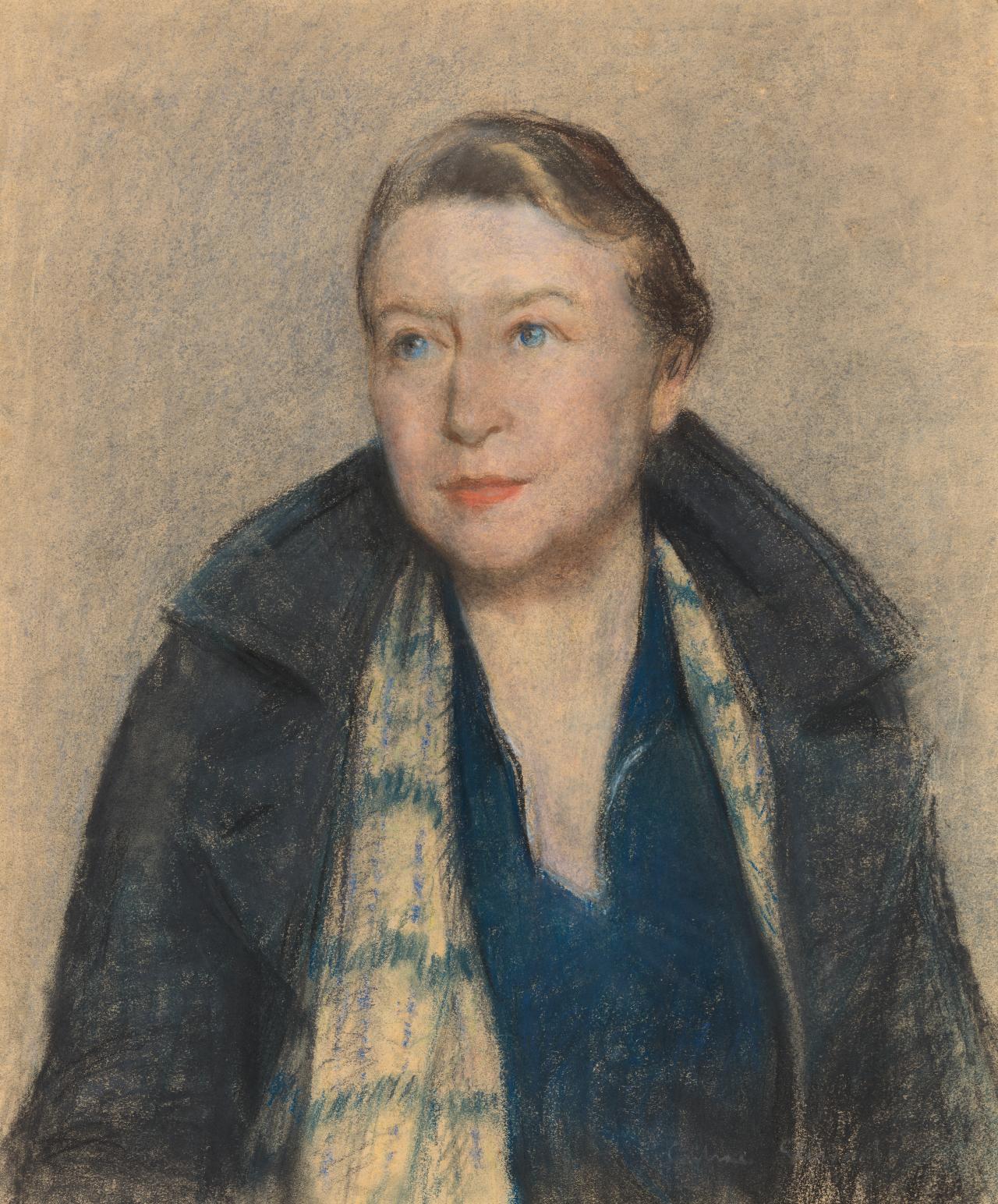 Janet Cumbrae Stewart, <em>Mary Cockburn Mercer</em> (c. 1939), pastel, 55.3 x 46.5 cm, National Gallery of Victoria, Gift of the Mason and Mercer Families 2018