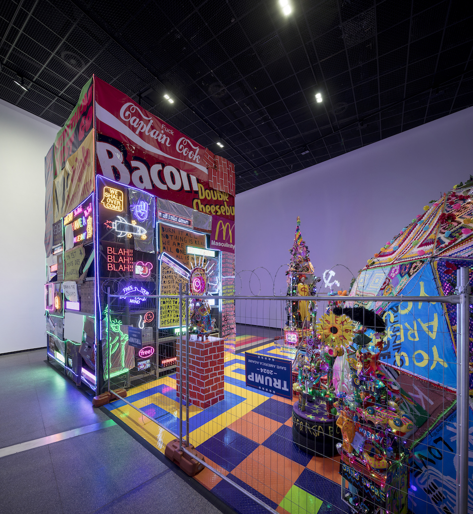Installation view of Paul Yore, <em>WORD MADE FLESH</em>, ACCA, 2022.
