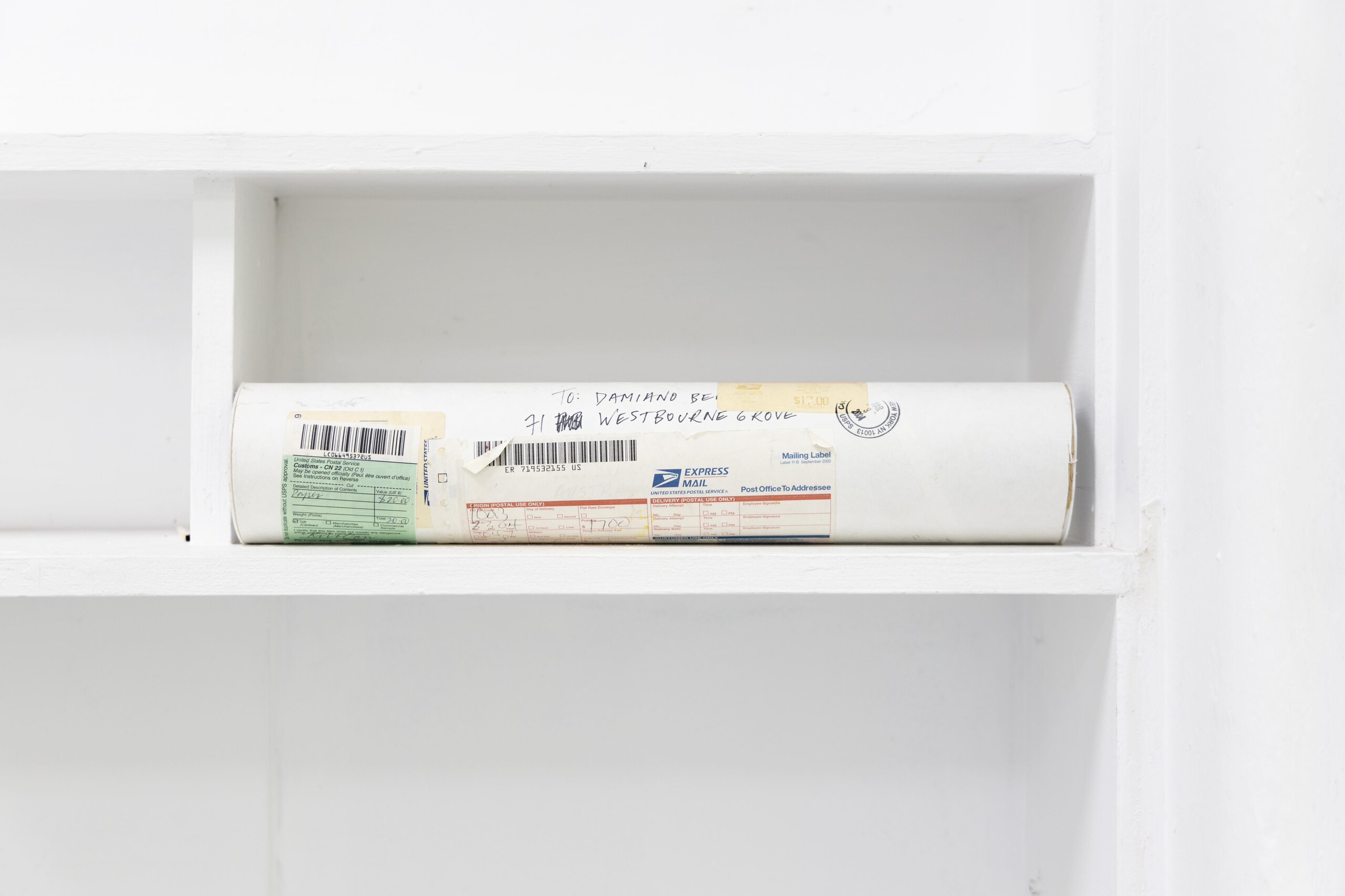Installation view of Rose Nolan, <em>Light Weight / Light Well</em>, 2023, Hyacinth Gallery, Melbourne. Photo: Nicholas Mahady. Courtesy of the artist and Hyacinth.