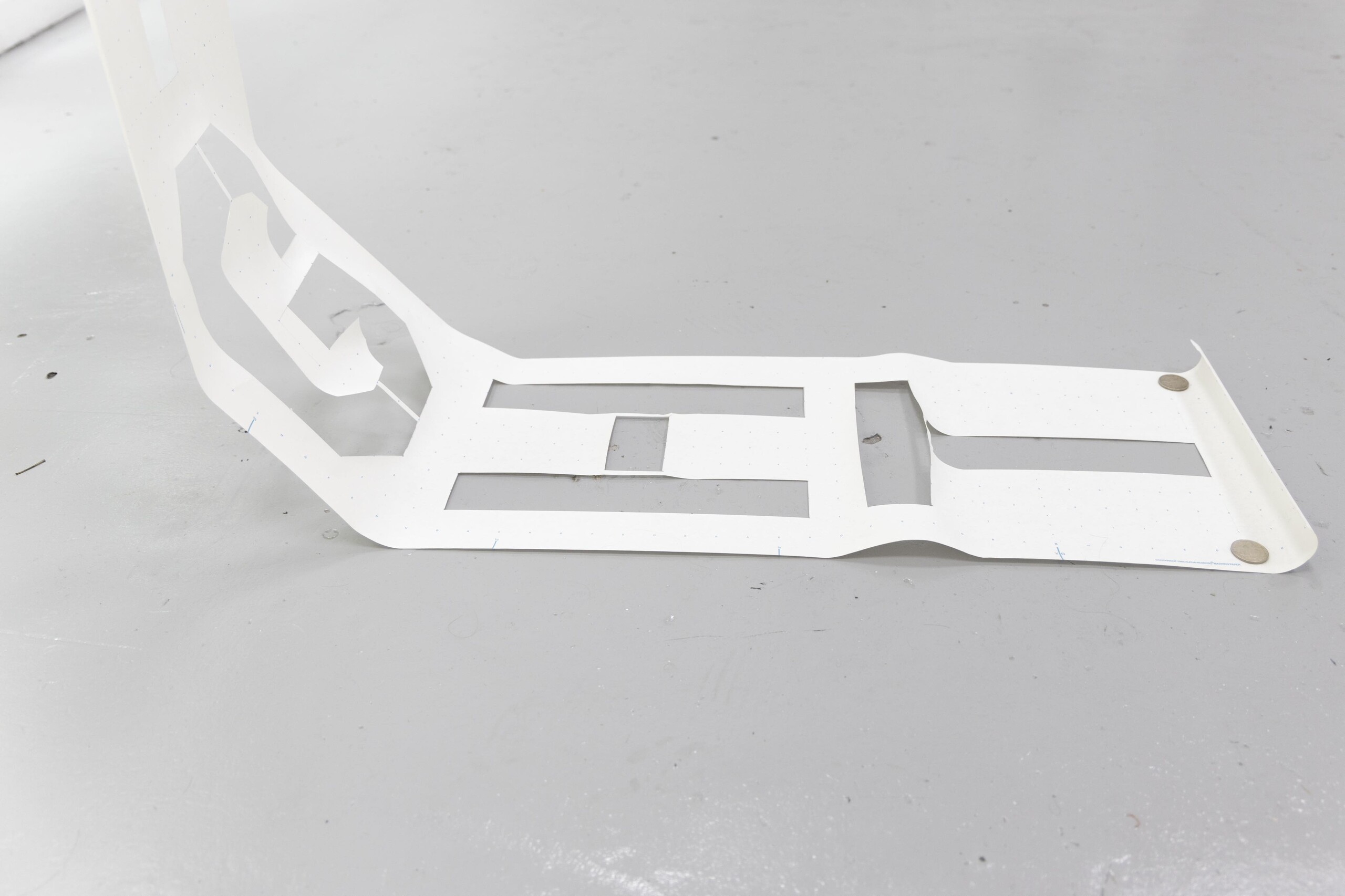 Installation view of Rose Nolan, <em>Light Weight / Light Well</em>, 2023, Hyacinth Gallery, Melbourne. Photo: Nicholas Mahady. Courtesy of the artist and Hyacinth.
